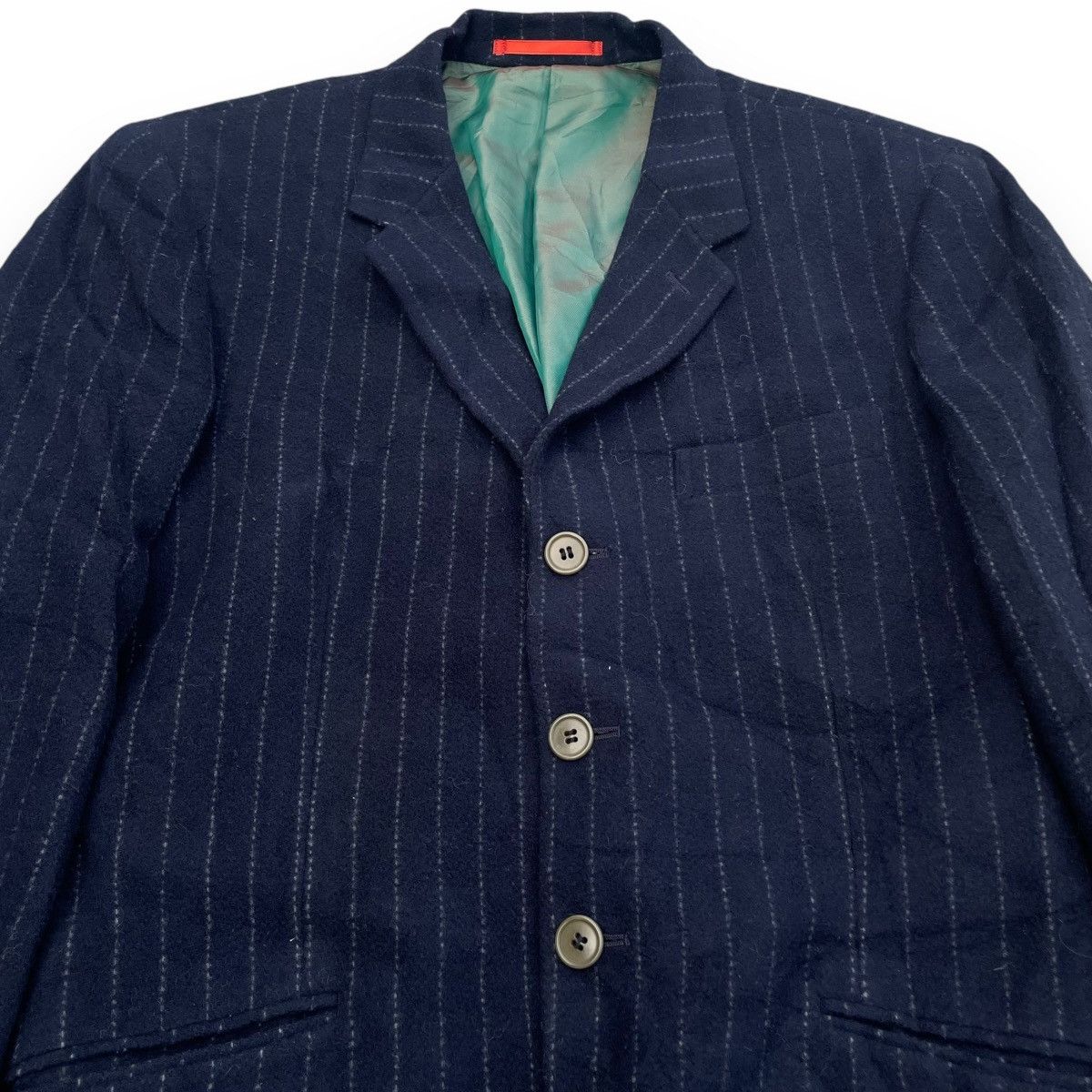 Paul Smith × Vintage PAUL SMITH LONDON STRIPES PADDED WOOL BLAZER JACKET Size US M / EU 48-50 / 2 - 11 Thumbnail
