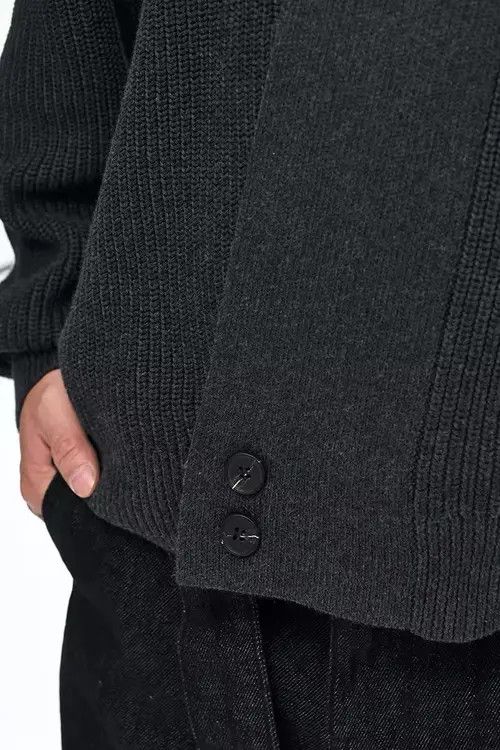 VIBE Cleanfit retro fashion wrap knit cardigan knitwear Size US XXL / EU 58 / 5 - 2 Thumbnail