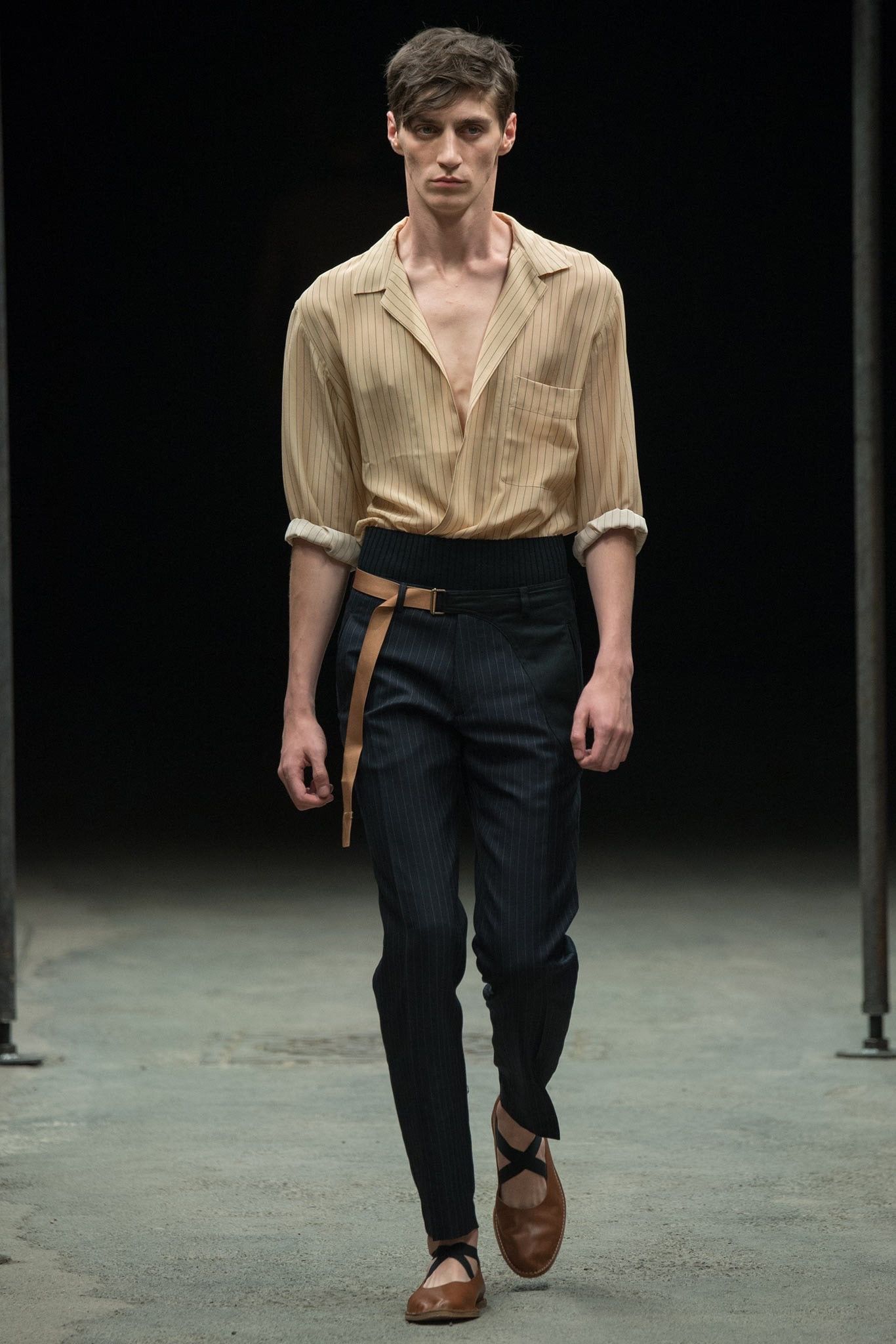 Dries Van Noten SS15 Belted Trousers Size US 30 / EU 46 - 1 Thumbnail