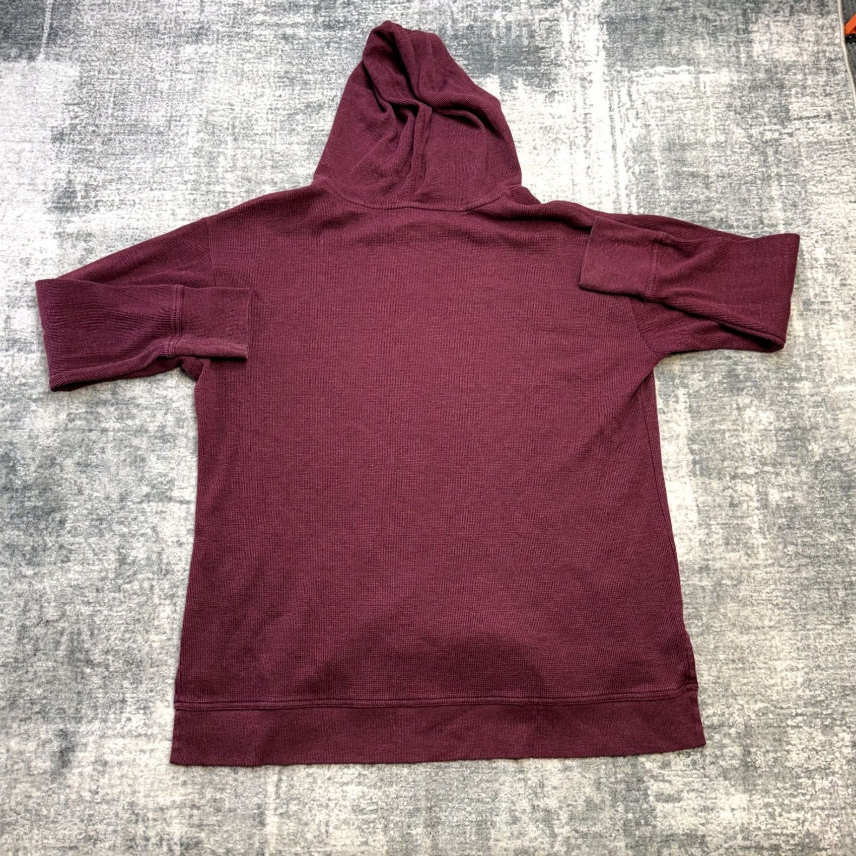Vintage VINTAGE LL Bean Hoodie Womens XL Burgundy Waffle Knit Cowl Mock Neck Thermal Sweatshirt Size XL / US 12-14 / IT 48-50 - 7 Thumbnail