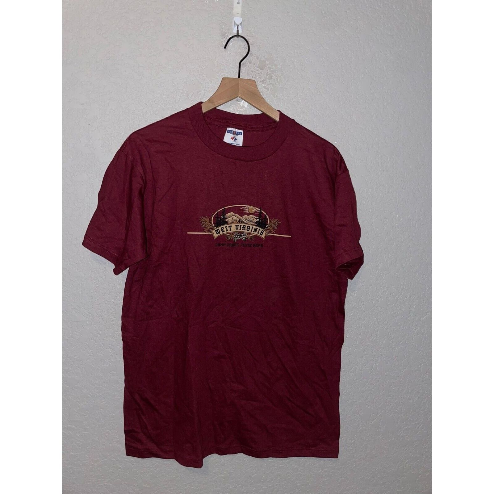 Jerzees Vintage West Virginia Shirt Camp Creek State Park Tee 90s M Size US M / EU 48-50 / 2 - 1 Thumbnail