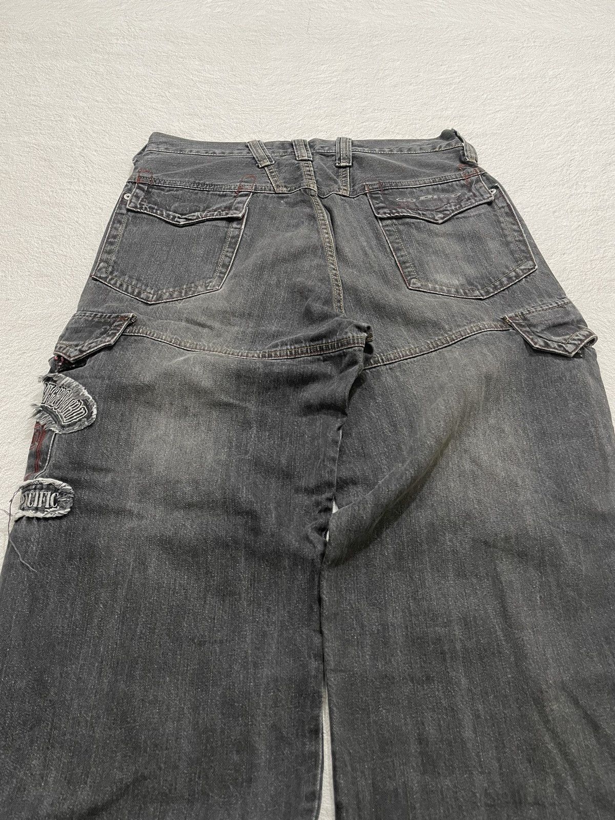 Japanese Brand 2000s Pico Embroidered Cargo Baggy Jeans Size US 32 / EU 48 - 10 Thumbnail
