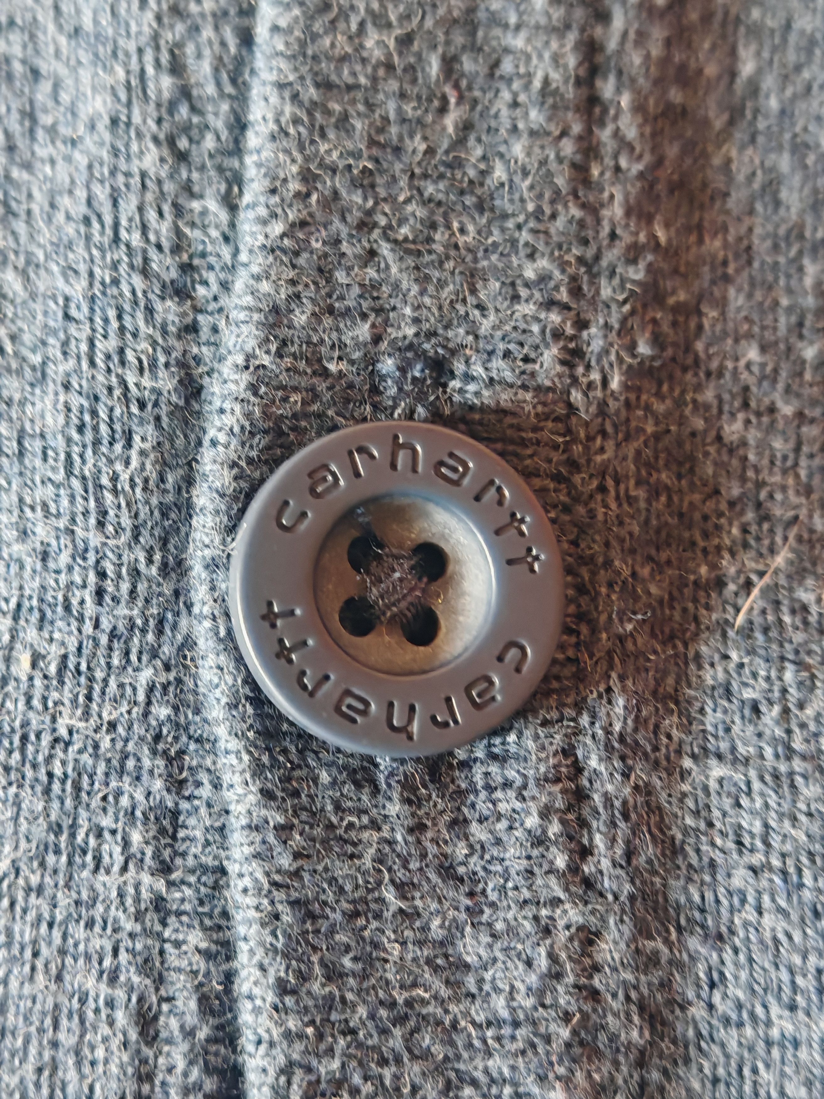 Carhartt Vintage Carhartt Blue Oxford Cardigan sz L grandpacore Size US L / EU 52-54 / 3 - 9 Thumbnail