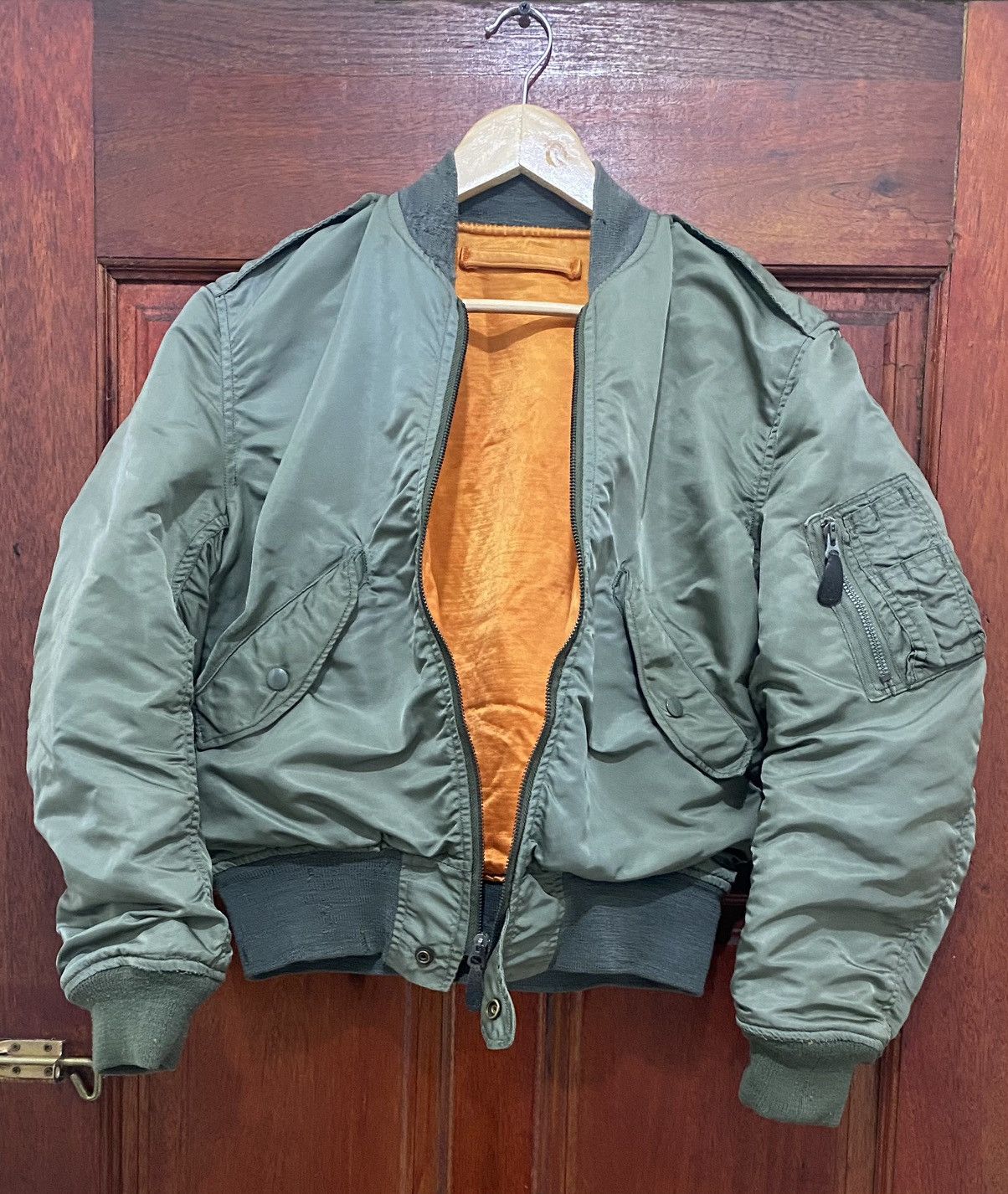 Alpha Industries Rare Vtg 60s Alpha Industries Ma-1 Flying USAF Jacket Size US S / EU 44-46 / 1 - 3 Thumbnail