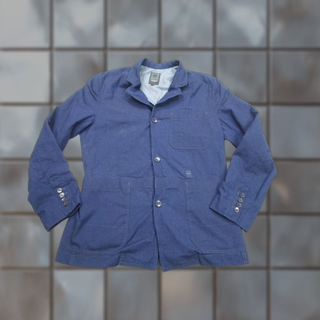 G-Star G-Star Jacket Mens 40 Blue Blazer Sport Coat Shattor Omega Correct Size 40R - 1 Thumbnail