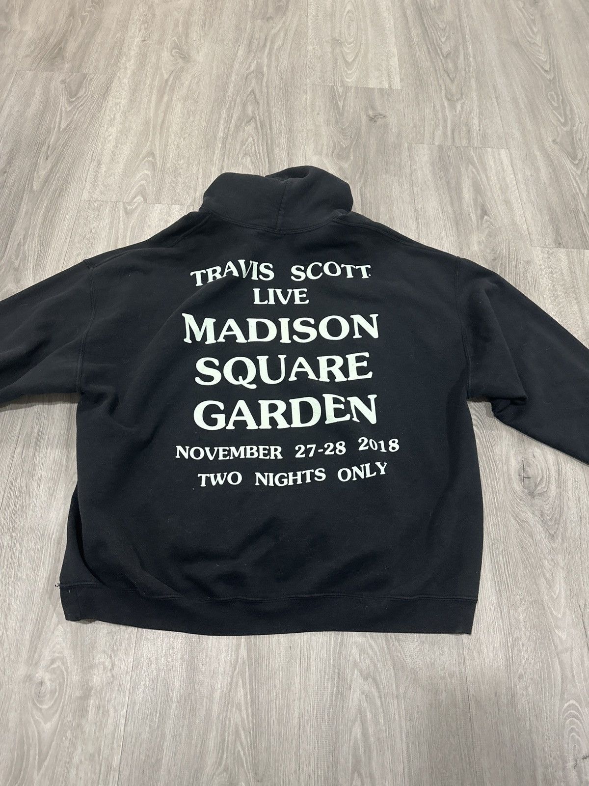 image of Travis Scott Ny Exclusive Madison Square Garden Hoodie in Black, Men's (Size 2XL)