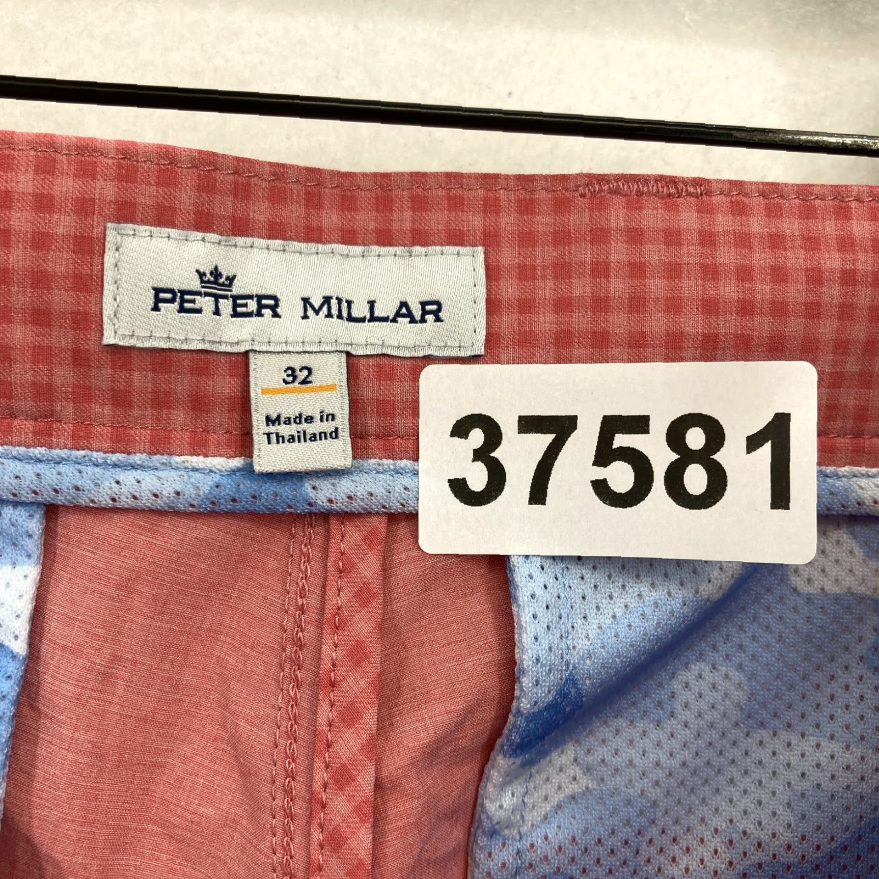 Peter Millar Peter Millar Mens Shorts 32 Gingham Performance Golf Stretch Lightweight Summer Size US 32 / EU 48 - 4 Thumbnail