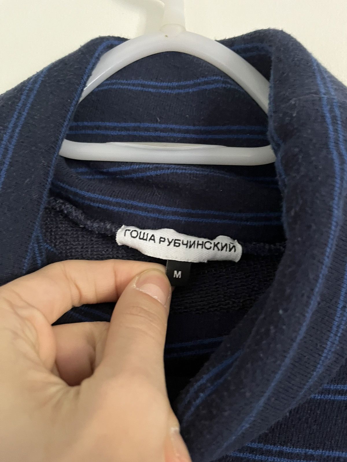 Gosha Rubchinskiy Gosha Rubchinskiy Turtleneck Striped Jumper Longsleeve Size US M / EU 48-50 / 2 - 5 Thumbnail