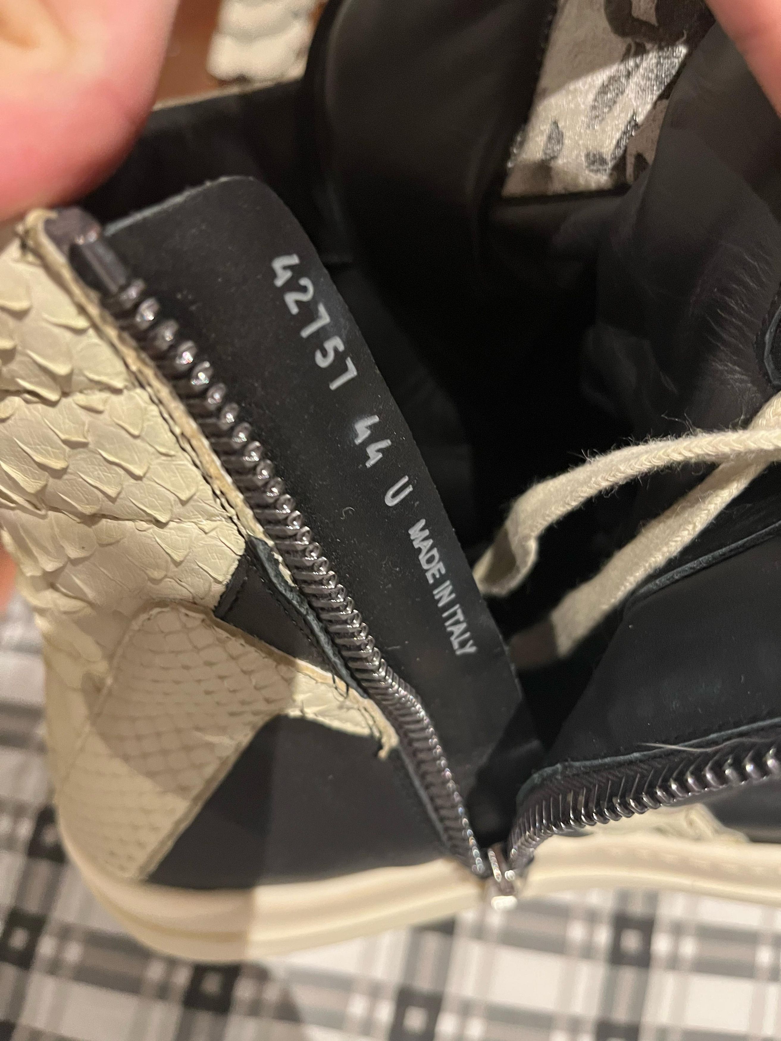 Rick Owens Rick Owens Geobasket 'Beige Black' RU01C4894LPOLPY Size US 11.5 / EU 44-45 - 8 Thumbnail
