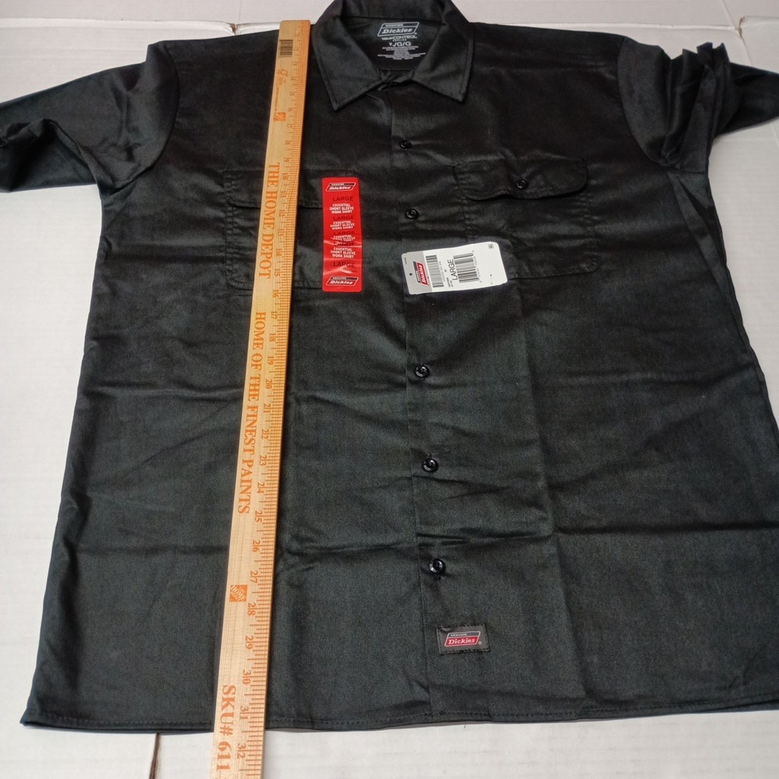 Dickies Dickies Essential Work Shirt Men's Size L Black Temp Control Size US L / EU 52-54 / 3 - 5 Thumbnail