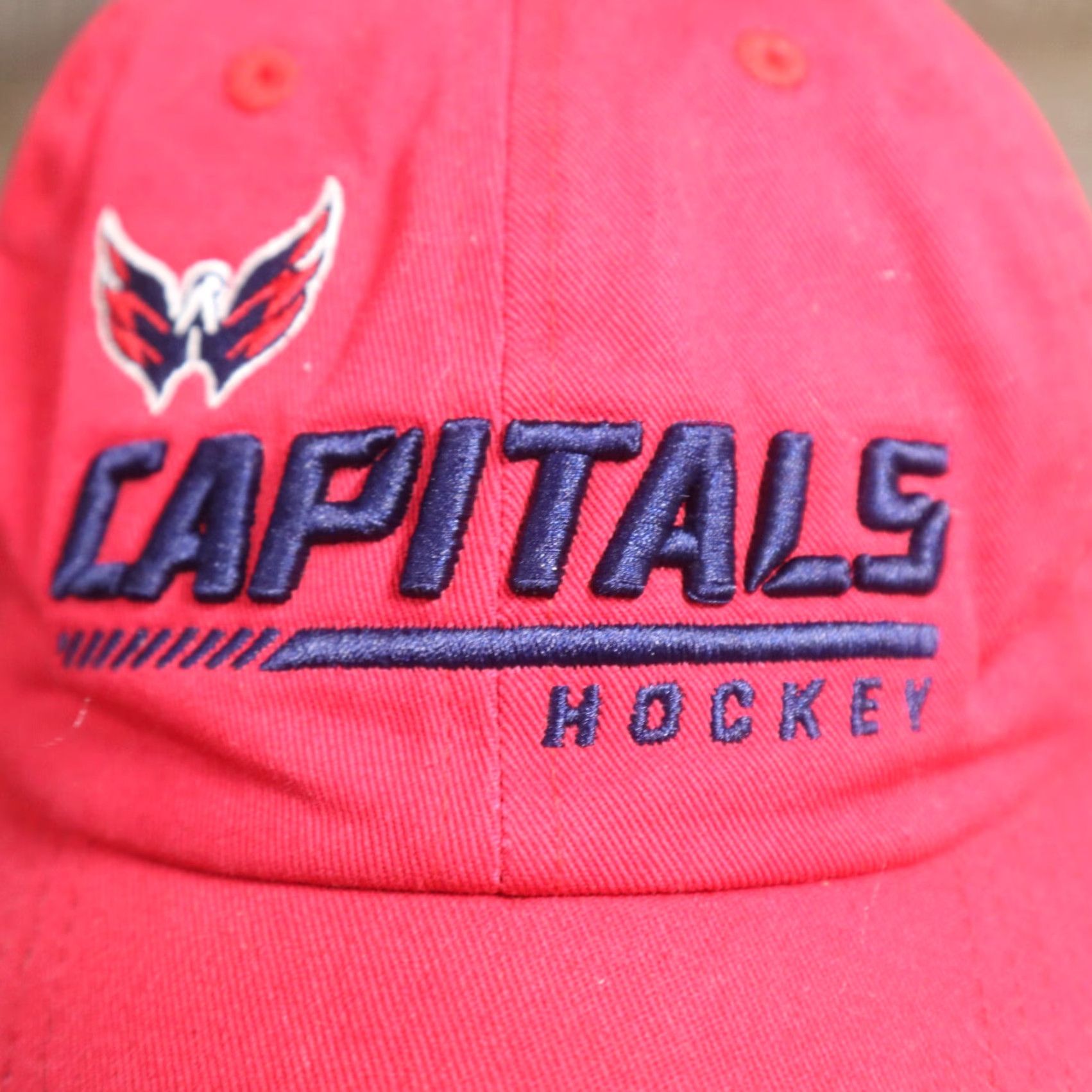 Bally VINTAGE Washington Capitals Hat Baseball Cap Adult Adjustable Red Cotton Twill Embroidered Sports Cap Mens Size ONE SIZE - 2 Thumbnail