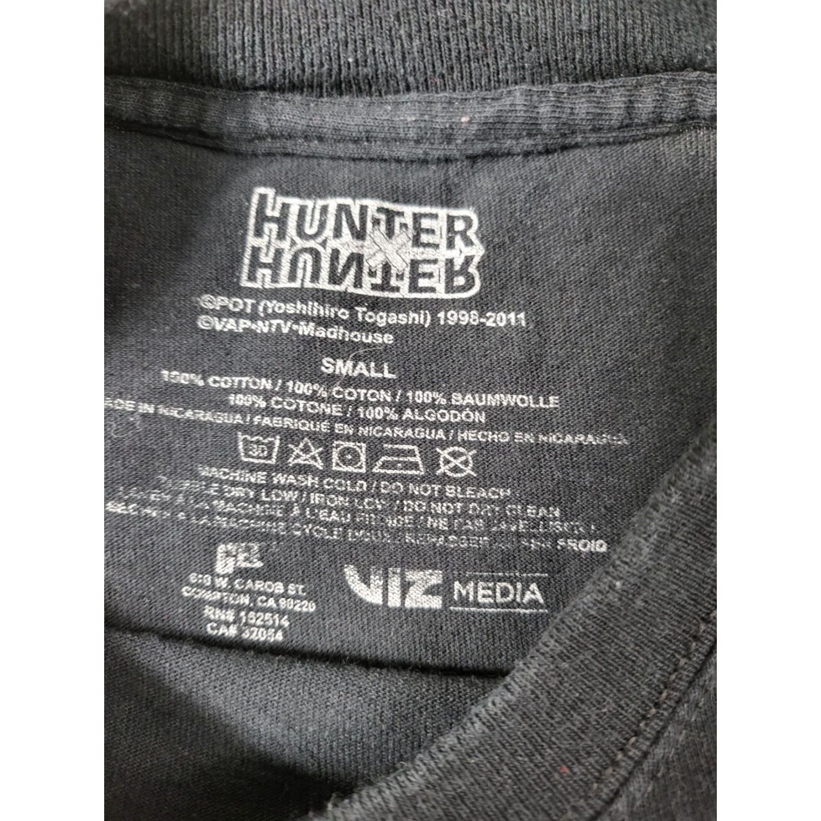 Hunter Hunter X Hunter Anime Short Sleeve T-Shirt Black Mens S EUC Size US S / EU 44-46 / 1 - 5 Thumbnail