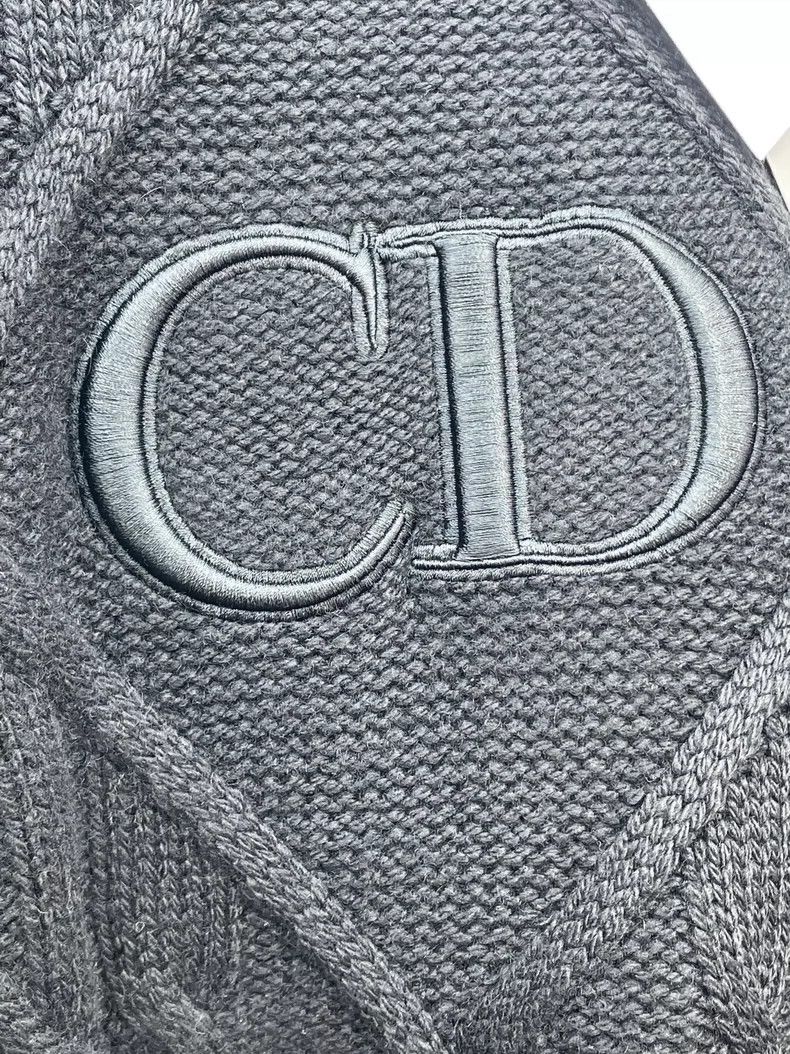 Dior Dior Black embroidered CD knitted jacquard sweater 2504-Nex Size US M / EU 48-50 / 2 - 3 Thumbnail