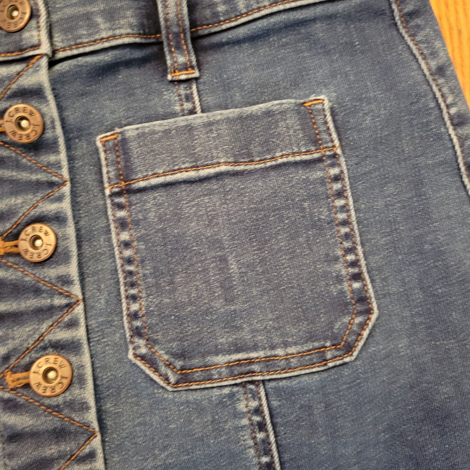 J.Crew J Crew Foxy Wash Denim Skirt Blue Button Front 4 Yellowstone Size 27" / US 4 / IT 40 - 3 Thumbnail