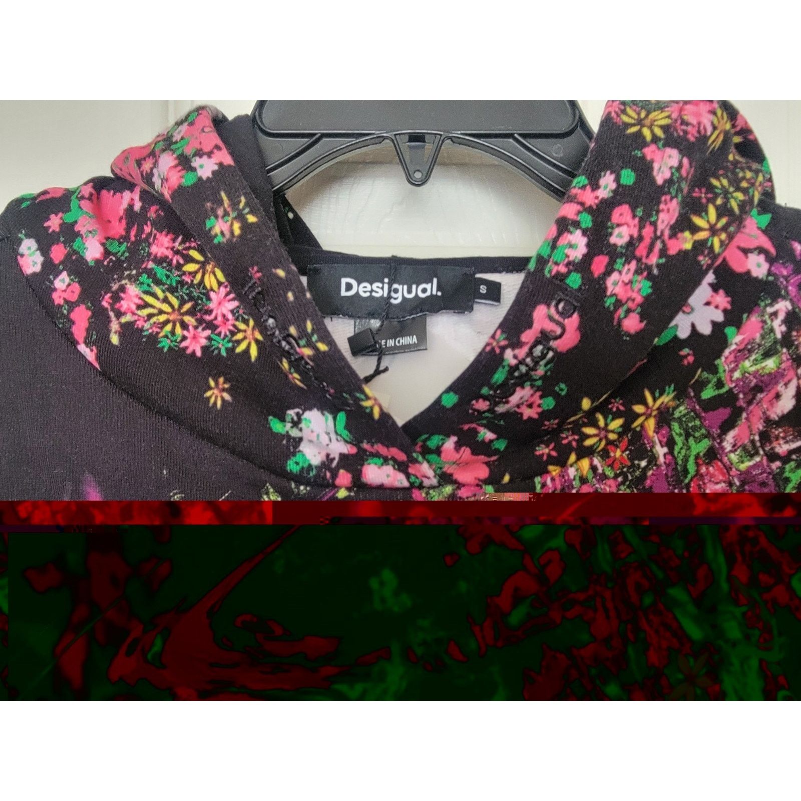 Desigual Desigual Hoodie Women Floral Art Black Multi Pullover Size S Size S / US 4 / IT 40 - 7 Thumbnail