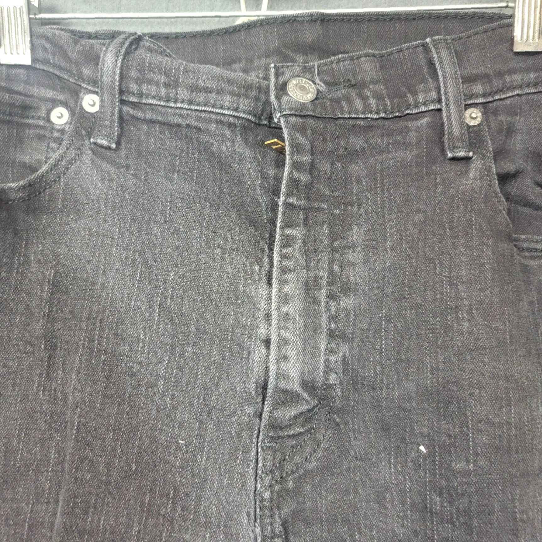 Levi's Levi's 514 Jeans Slim Straight Stretch Black 38x32 Denim Cotton Spandex Mens 514 Slim Straight Jeans Men 38x32 Black Stretch Size US 38 / EU 54 - 5 Thumbnail