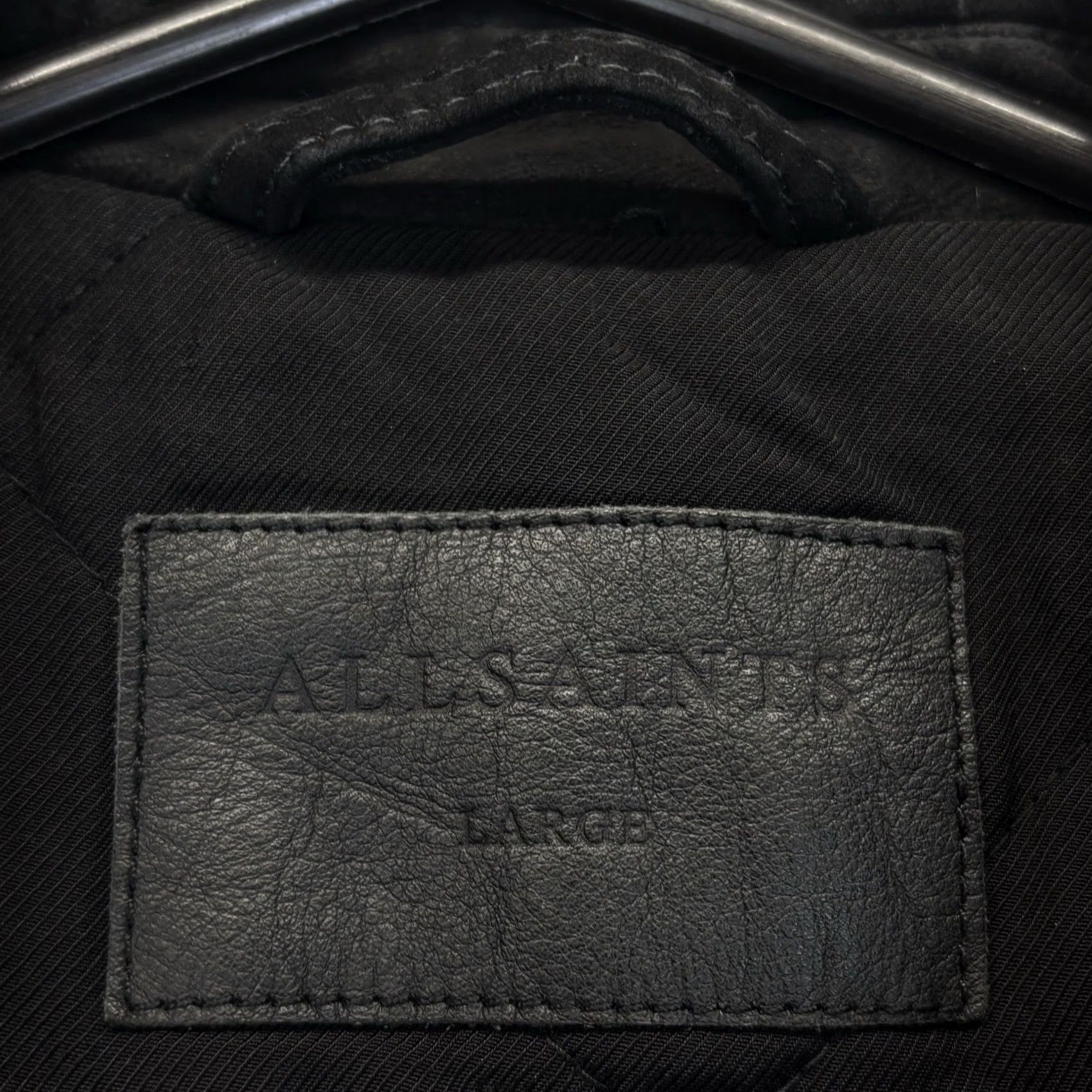 Allsaints Allsaints biker jacket kenji sheep leather Suede large size mens black Vgc Size US L / EU 52-54 / 3 - 6 Thumbnail