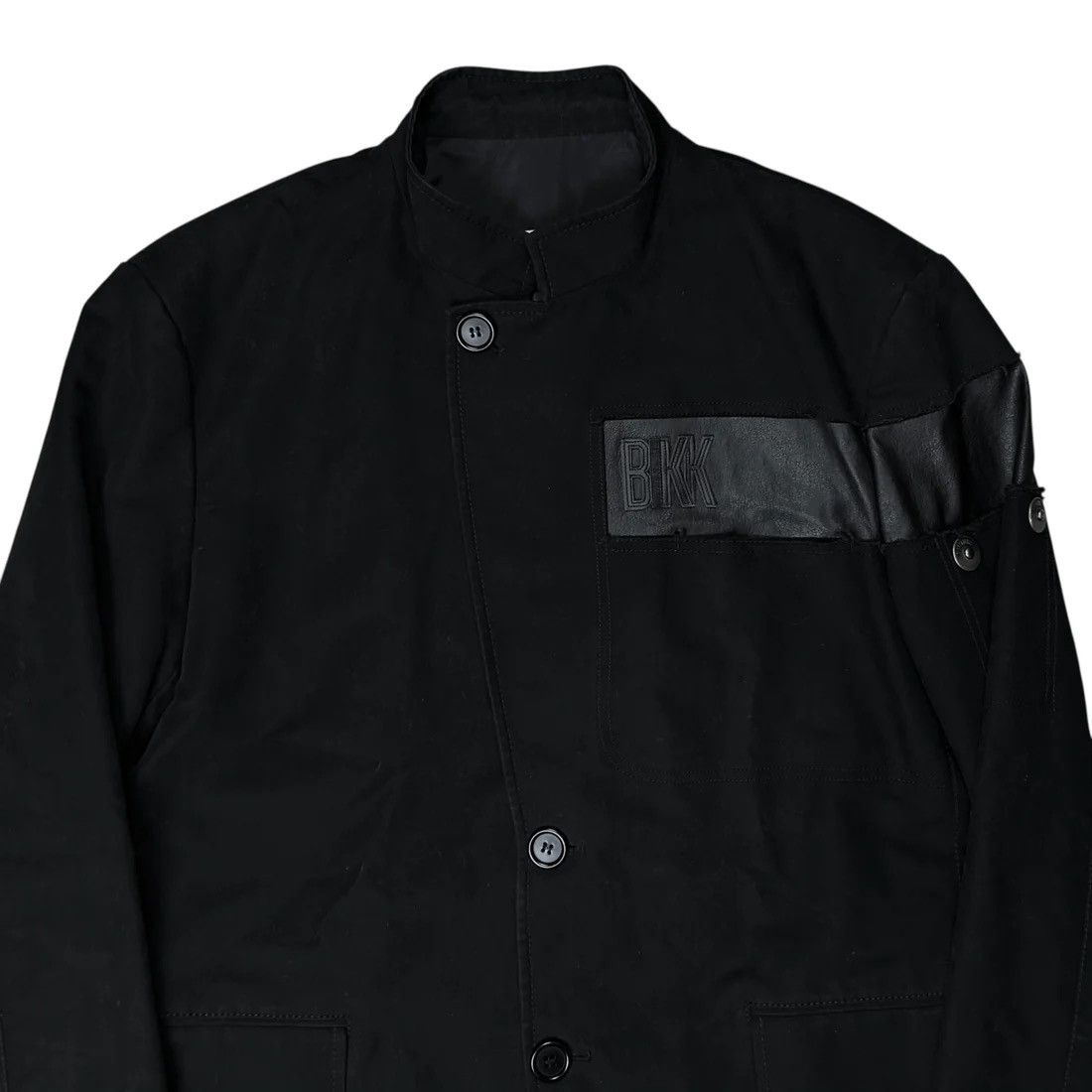 Dirk Bikkembergs Dirk Bikkembergs Leather Applicated Blazer Size US XL / EU 56 / 4 - 5 Thumbnail