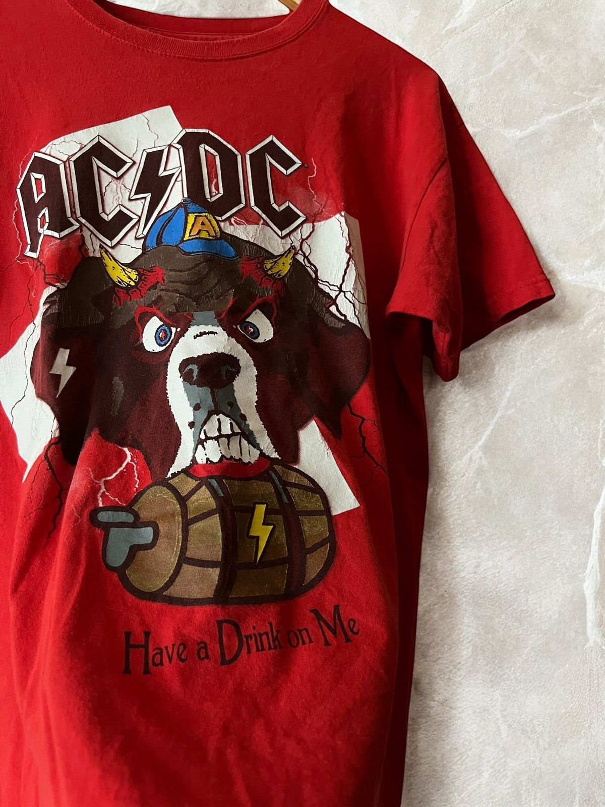 AC/DC × Band Tees × Vintage AC/DC "ZURICH OR BUST" 2015 Tour tee vintage T shirt rock Size US M / EU 48-50 / 2 - 3 Thumbnail