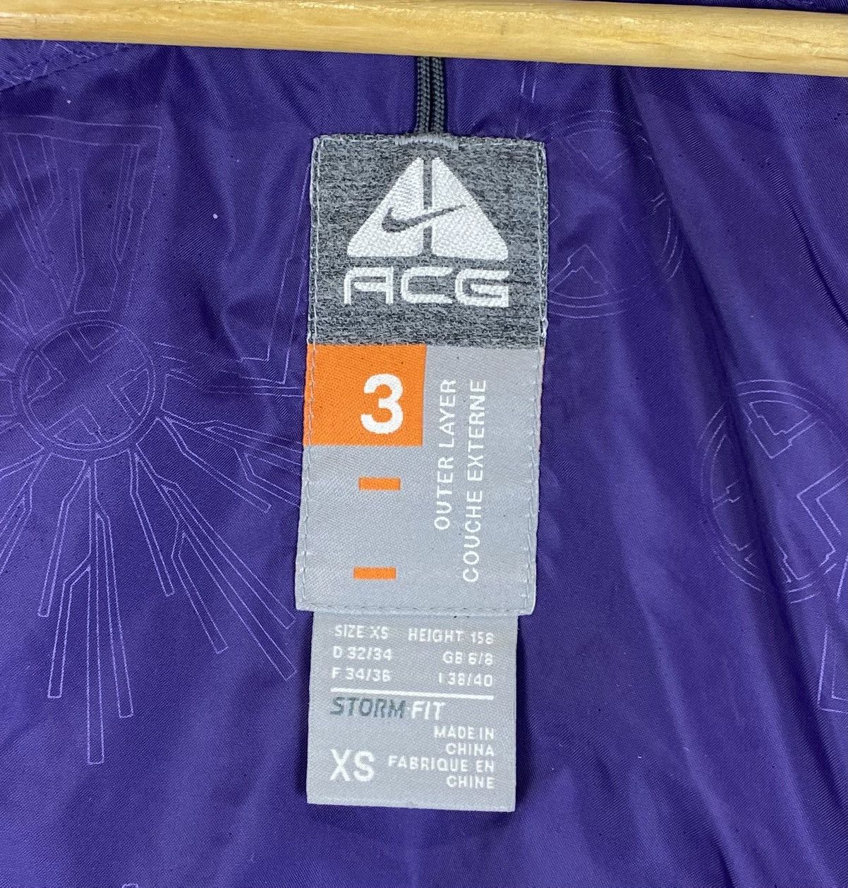Vintage Nike ACG Storm Fit Outer Ski Externe Zip Jacket Purple Women Size XS / US 0-2 / IT 36-38 - 14 Thumbnail