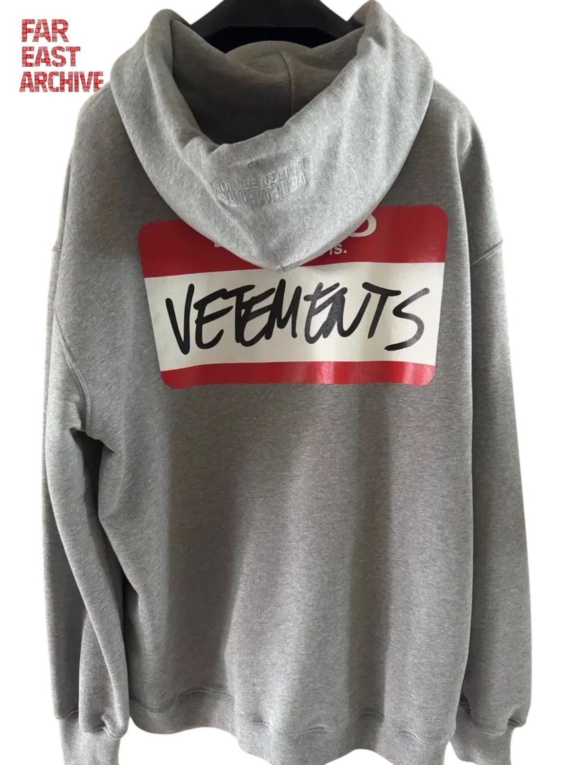 Vetements Vetements Name Tag Zip Hoodie Size US S / EU 44-46 / 1 - 1 Thumbnail