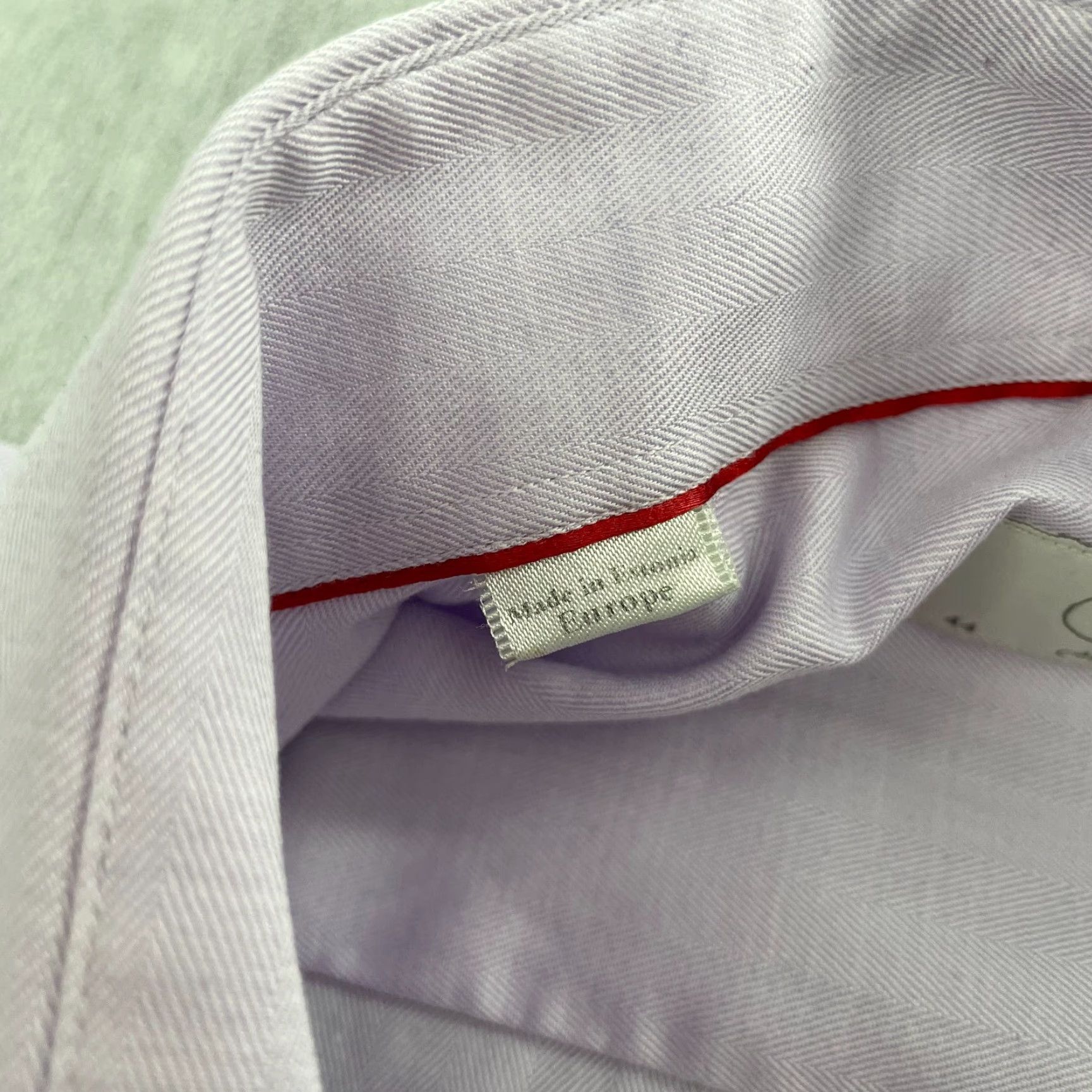 Eton VINTAGE Eton Shirt Men 17.5 Purple Solid Long Sleeve Cotton Button Up Business Casual Formal Shirt Size US XL / EU 56 / 4 - 5 Thumbnail