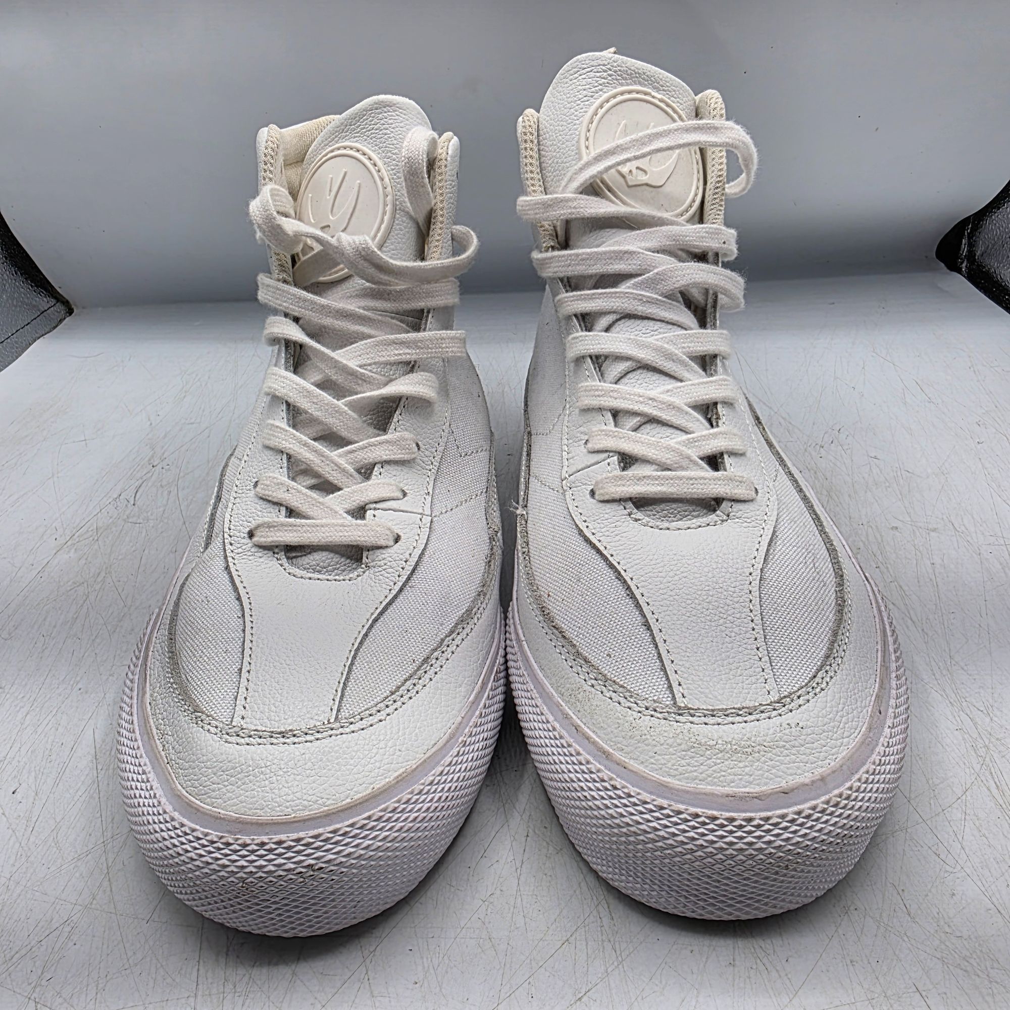 Alexander McQueen Adults 8.5 White Swallow Vulc High Top Sne