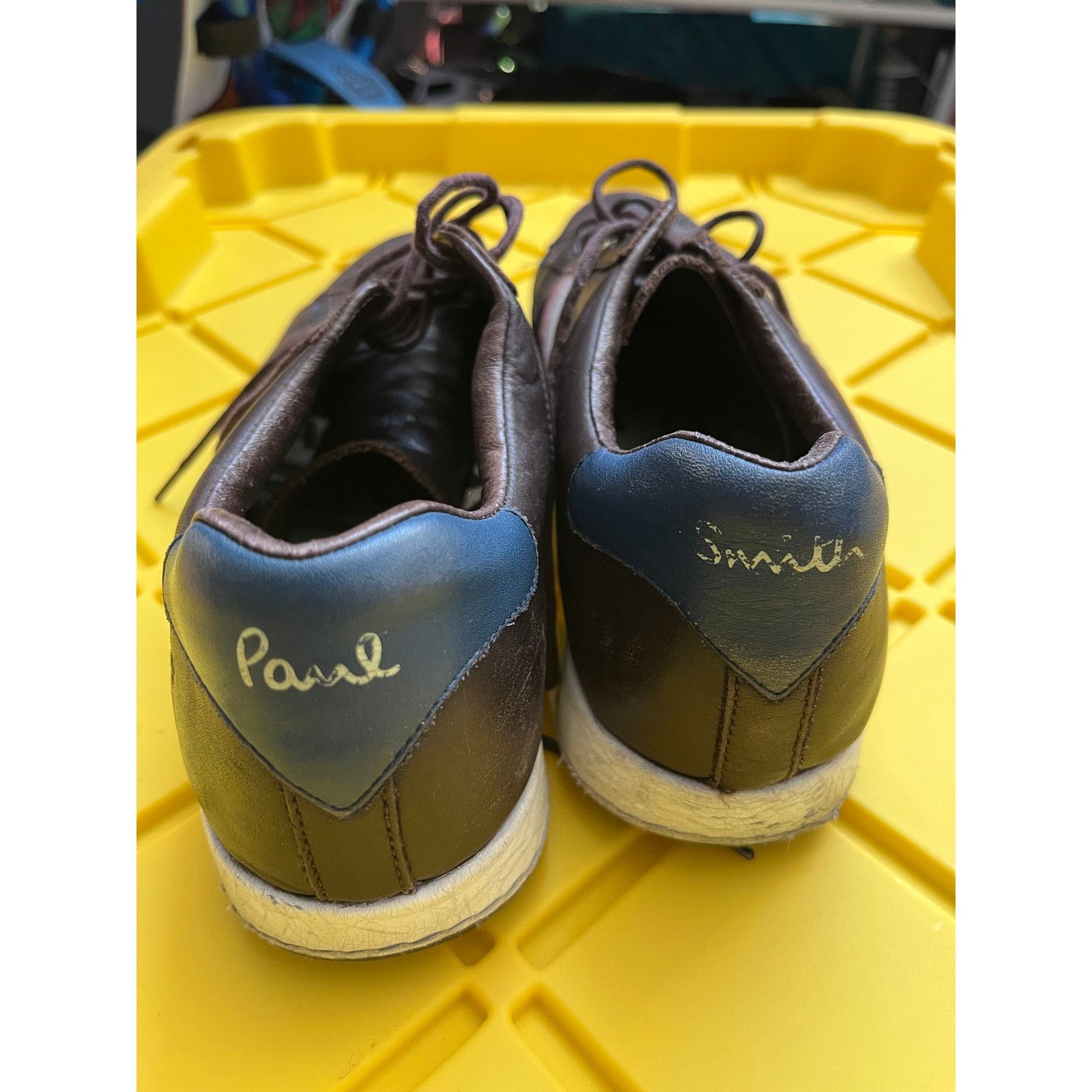 Paul Smith Paul Smith Genuine Signature Striped Biz Casual Shoes Brown Size US 10 / EU 43 - 2 Thumbnail
