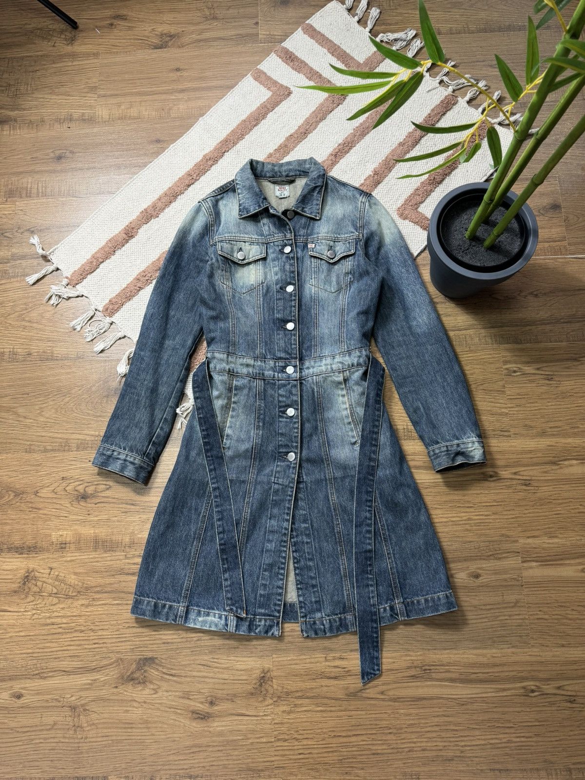 white christmas dresses Cargo Style Denim Dress With Straps main image 0