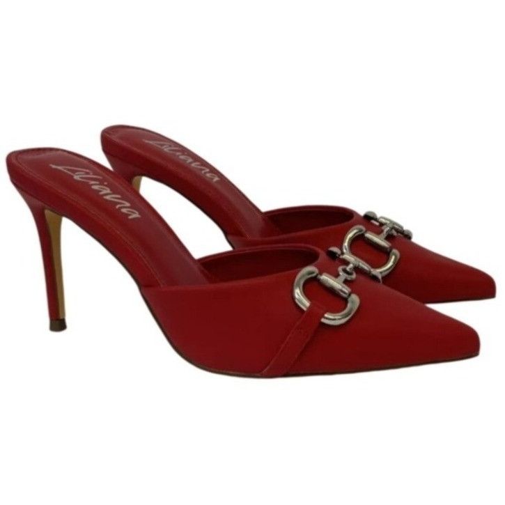 Other LILIANA / Silla-9 / Red / Pointed-Toe High / Heel Mules / Wi Size US 7 / IT 37 - 1 Thumbnail