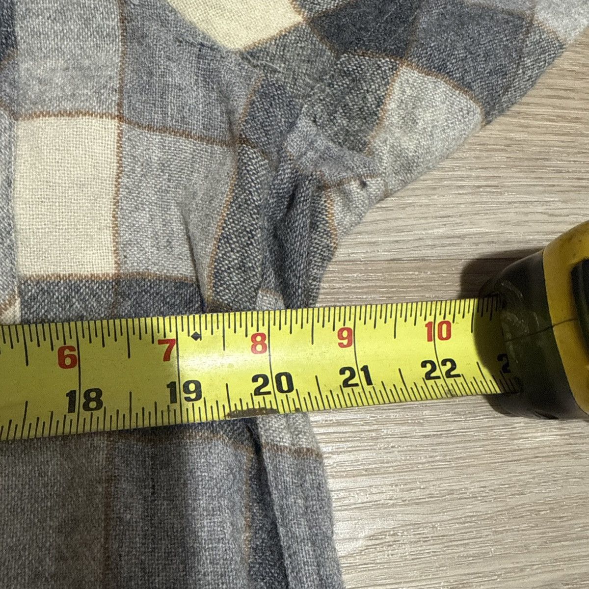 Pendleton VTG 70’s Pendleton Wool Board Shirt Loop Collar Grey Sz L Size US L / EU 52-54 / 3 - 4 Thumbnail