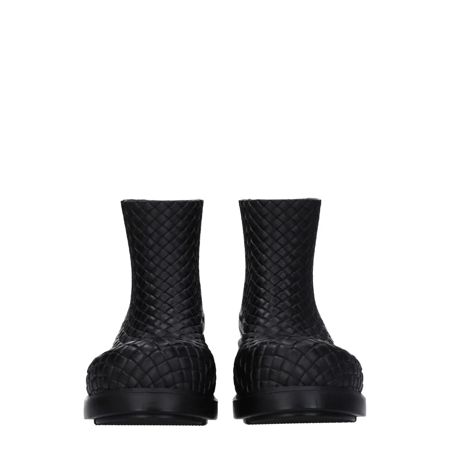 Bottega Veneta ob1o1e0325 Rubber Ankle Boots in Black Size US 7 / EU 40 - 3 Thumbnail