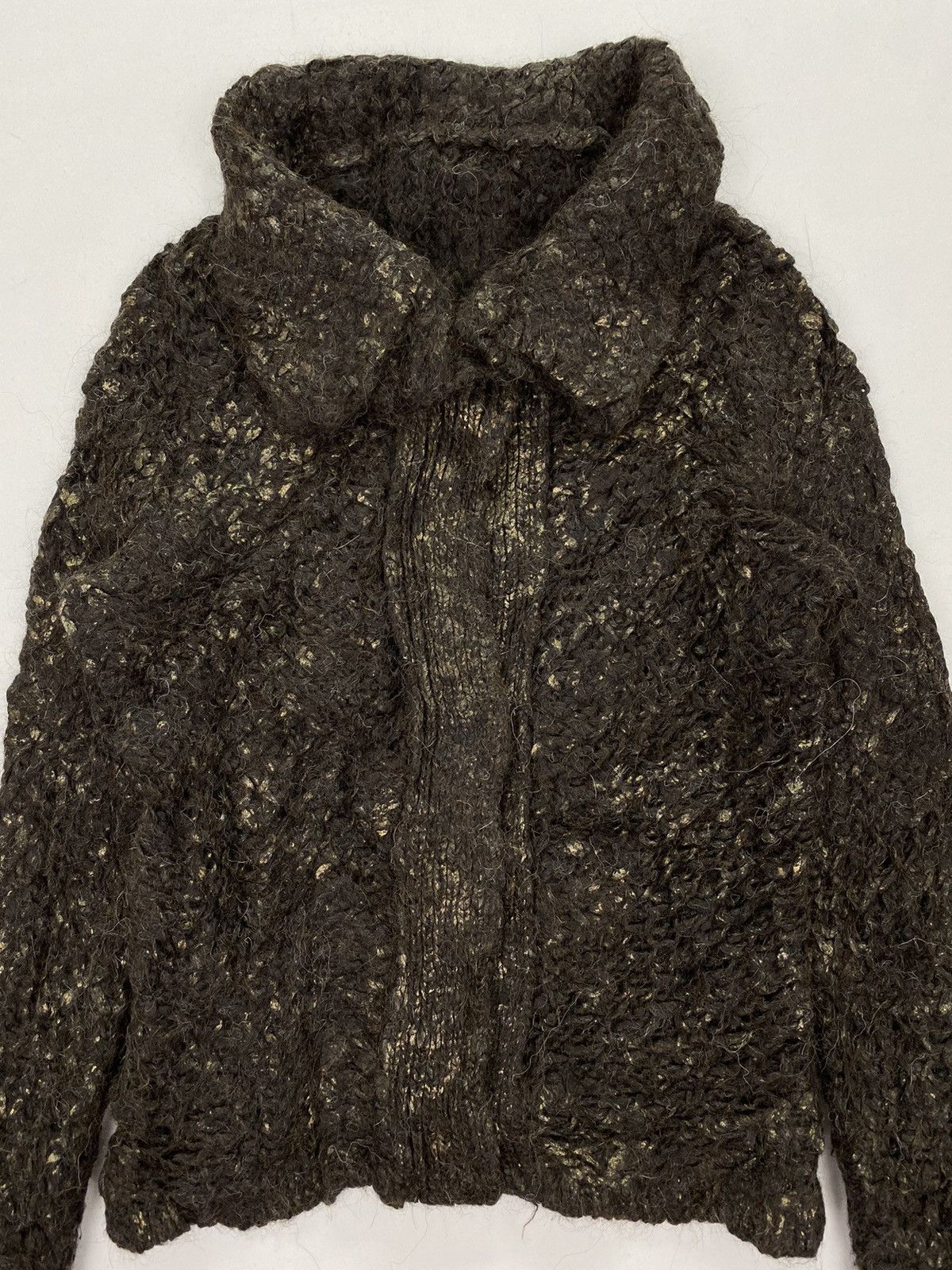 Japanese Brand Strenesse Mohair Mesh Knit Sweater Size XS / US 0-2 / IT 36-38 - 3 Thumbnail