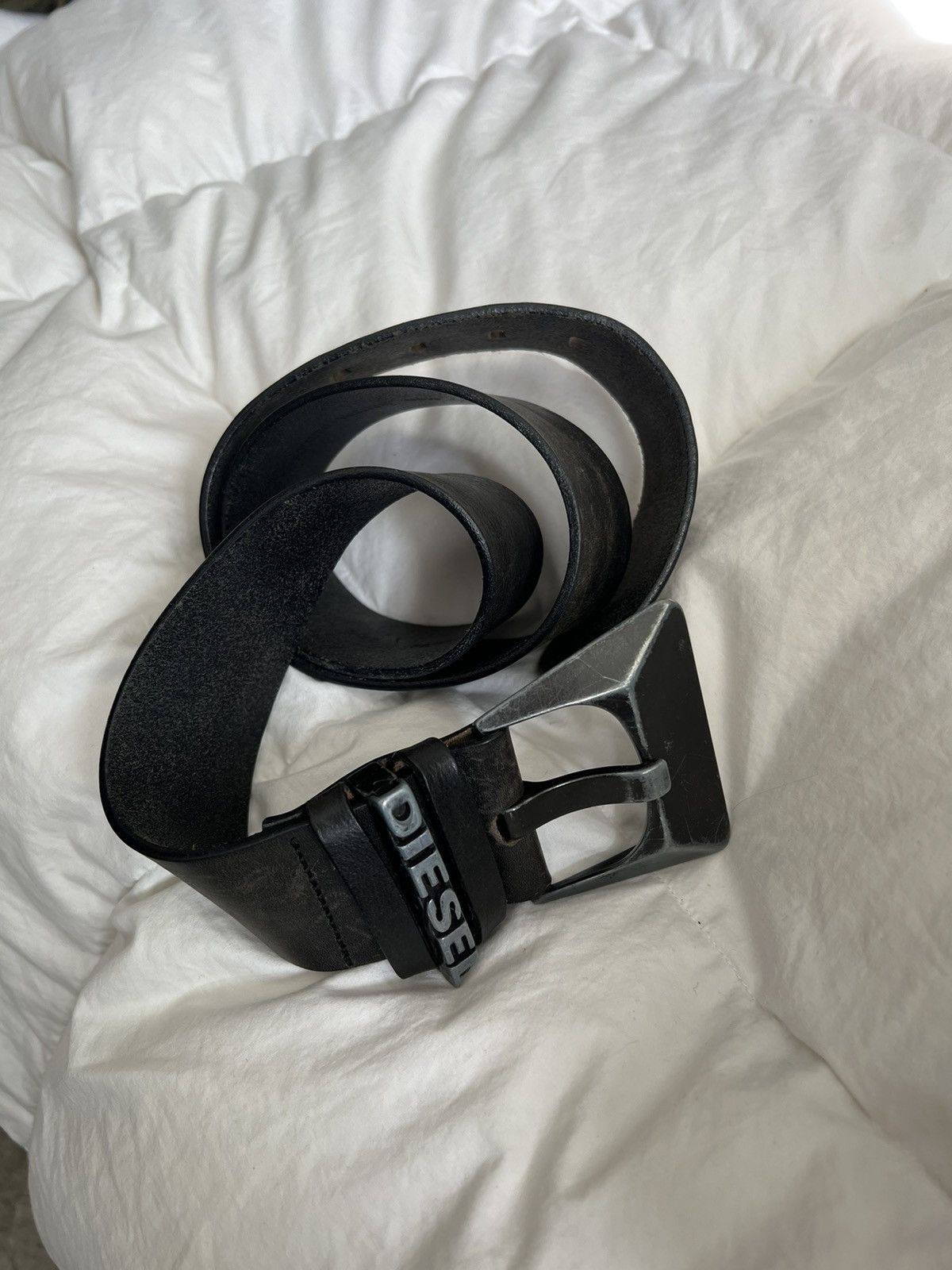 Diesel × Vintage Y2K Vintage Diesel Leather Belt Avant Garden Size ONE SIZE - 2 Thumbnail