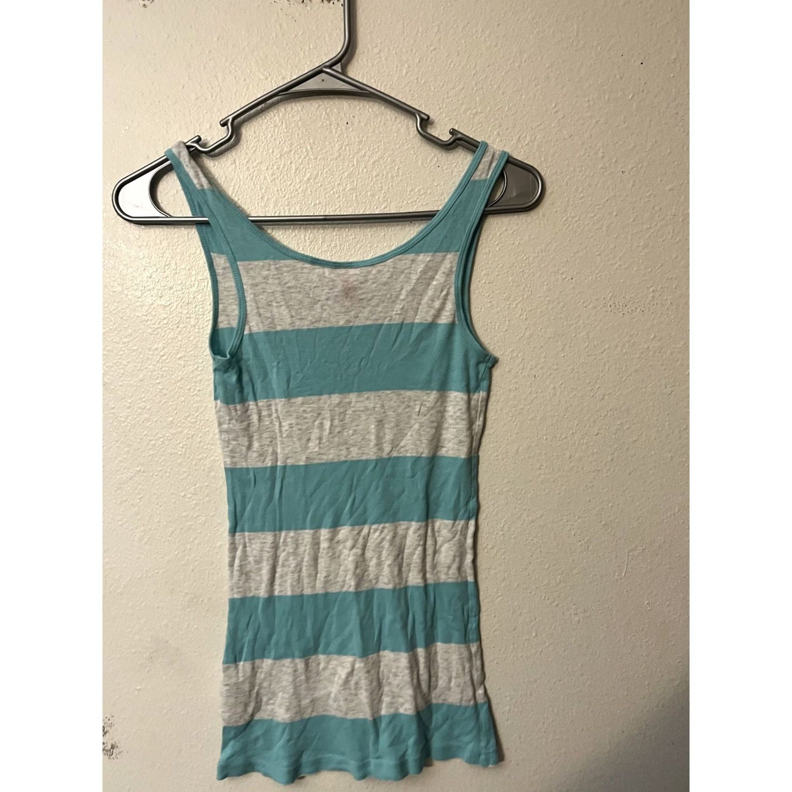 H&M H&M Divided Tank Shirt Women Size 4 Blue Gray Striped Blouse Size S / US 4 / IT 40 - 3 Thumbnail