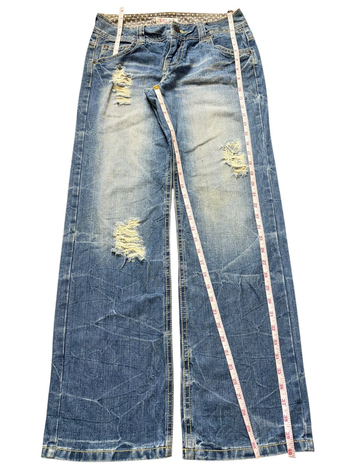 Fubu Vintage Japanese Brand Faded Wash Distress Loose Jeans Size 29" - 7 Thumbnail
