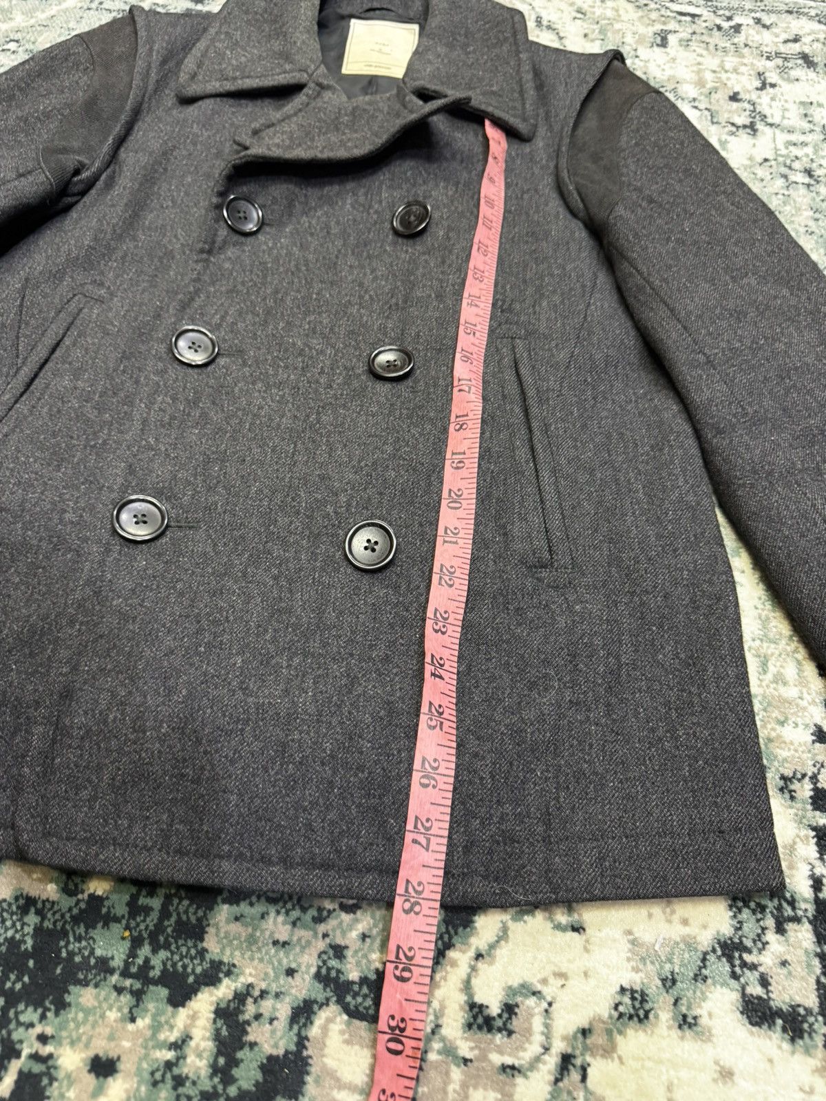 Jun Takahashi × Undercover × Uniqlo UNIQLO X UNDERCOVER DOUBLE BREASTED PEA COAT WOOL MIX JACKET Size US S / EU 44-46 / 1 - 3 Thumbnail