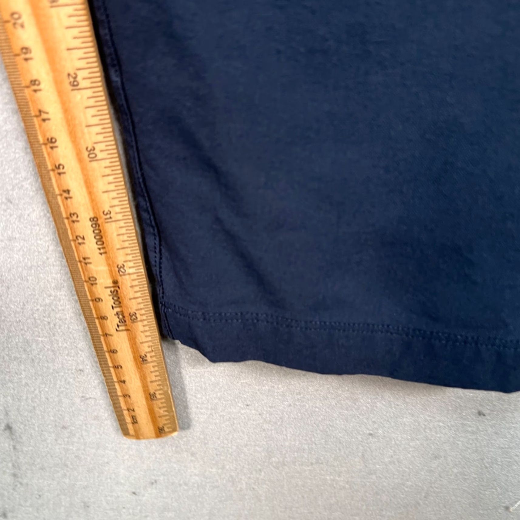 Vintage Mens Slim Fit Navy Blue Chino Pants Office Commute - 30 Regular, Polyester Elastane Cotton, Flat Front, Tapered Leg, Dress Pants, Casual, Men Size US 30 / EU 46 - 7 Thumbnail