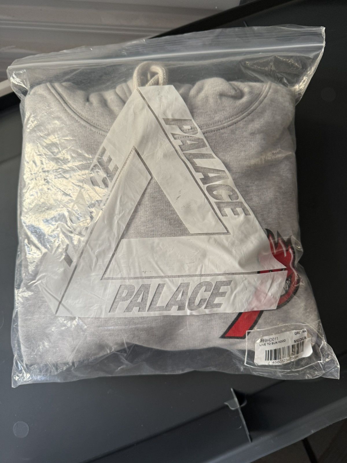 Palace × Spitfire Palace Spitfire Live to Bun Hoodie Gray size Medium Size US M / EU 48-50 / 2 - 3 Thumbnail