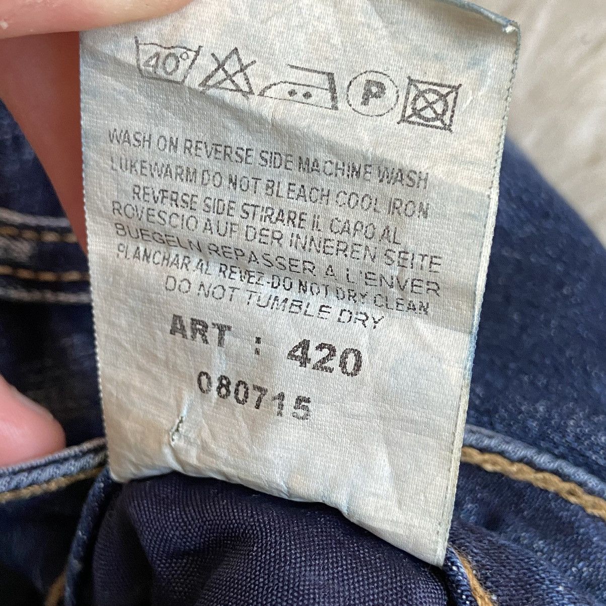Diesel × Japanese Brand × Vintage 📌 Crazy Diesel Boyfriend Metal Logo Denim Jeans Size 26" / US 2 / IT 38 - 11 Thumbnail