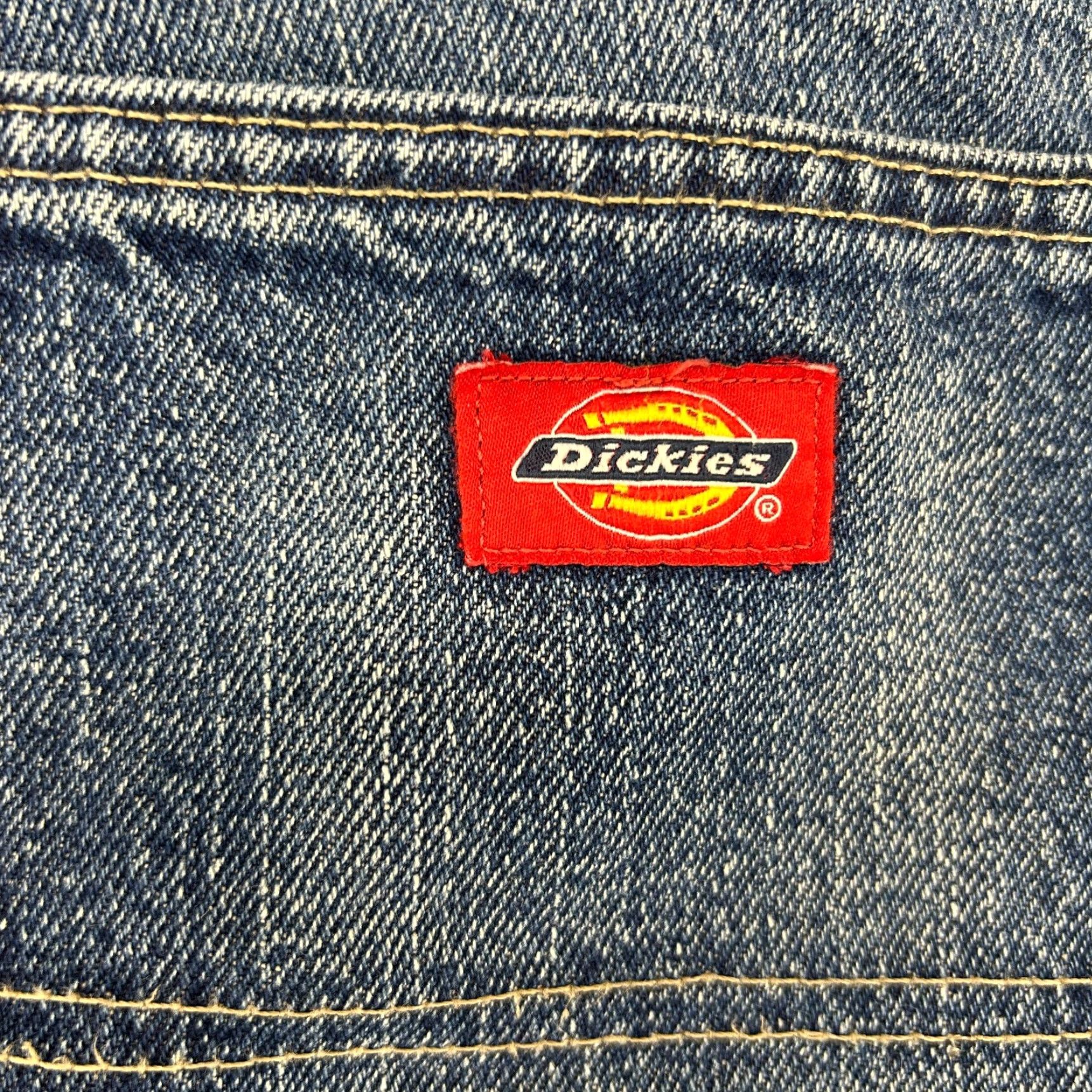 Dickies Dickies Jeans Mens 36x32 Blue Carpenter Relaxed Straight Medium Wash Distressed Jeans Mens 90s Vintage No N/A Size US 36 / EU 52 - 5 Thumbnail
