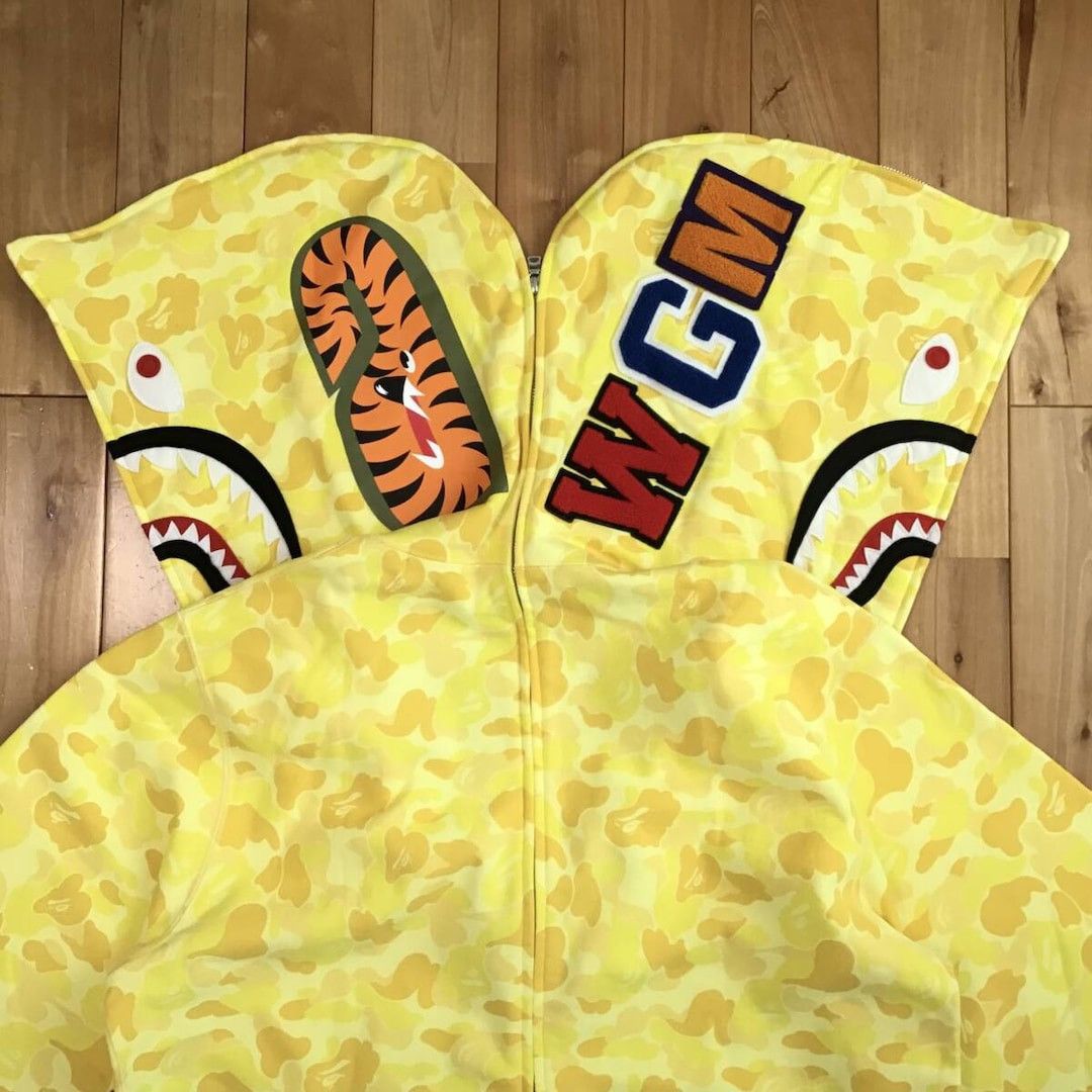 Bape 2024 🔥Kids Store Camo🔥 BAPE shark full zip hoodie APE Size US XL / EU 56 / 4 - 2 Thumbnail
