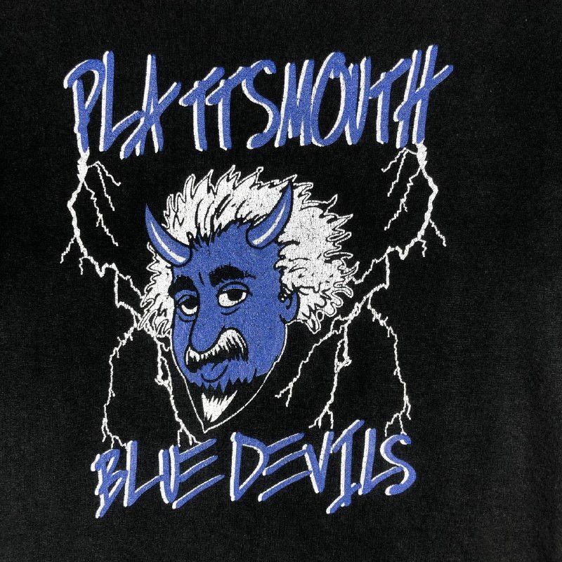 Anvil Vintage " Anvil " Plattsmouth Blue Devils Men T-Shirt Size US M / EU 48-50 / 2 - 5 Thumbnail