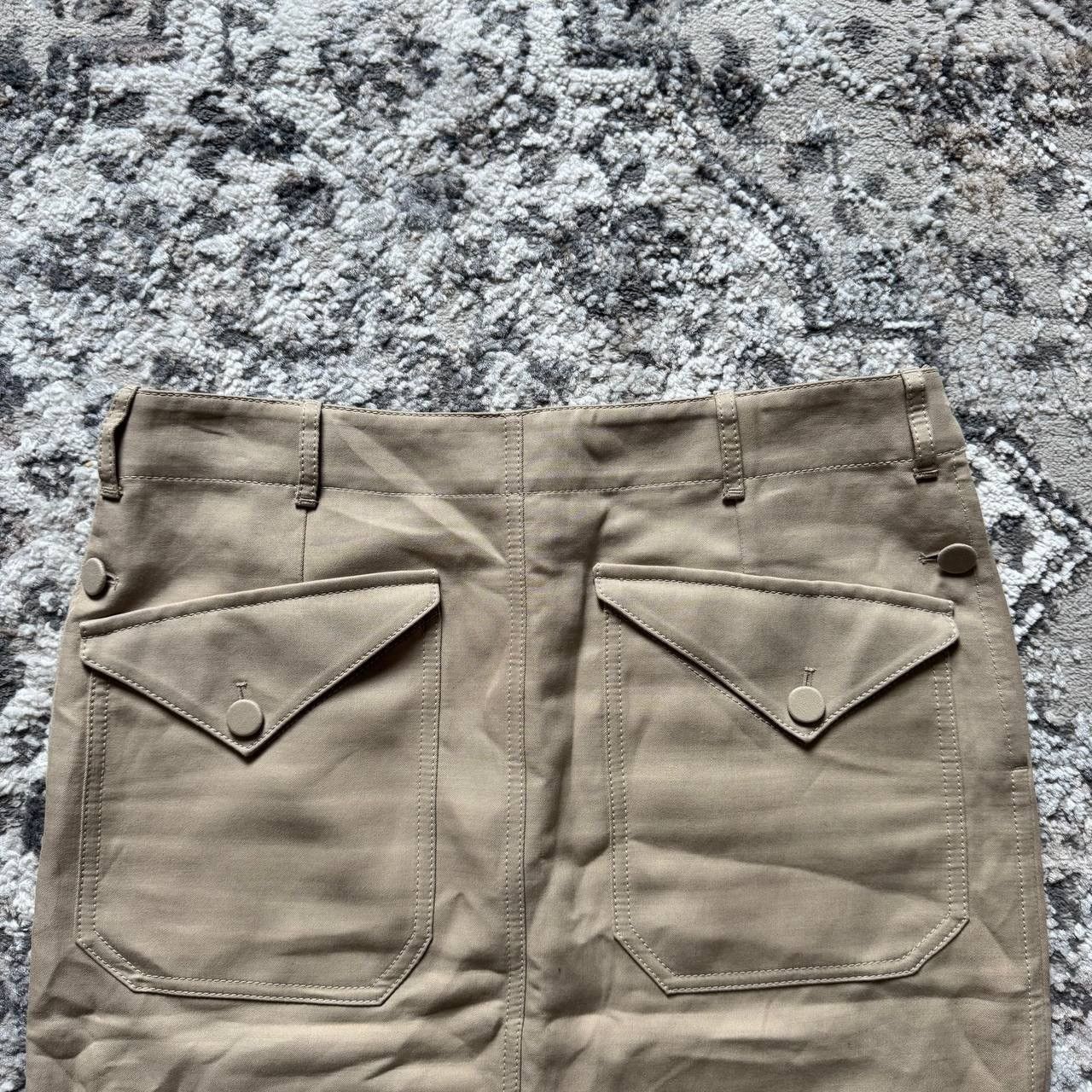 Hermes Hermes Vintage Mid Length Beige Cotton Skirt 40 Size 28" / US 6 / IT 42 - 10 Thumbnail