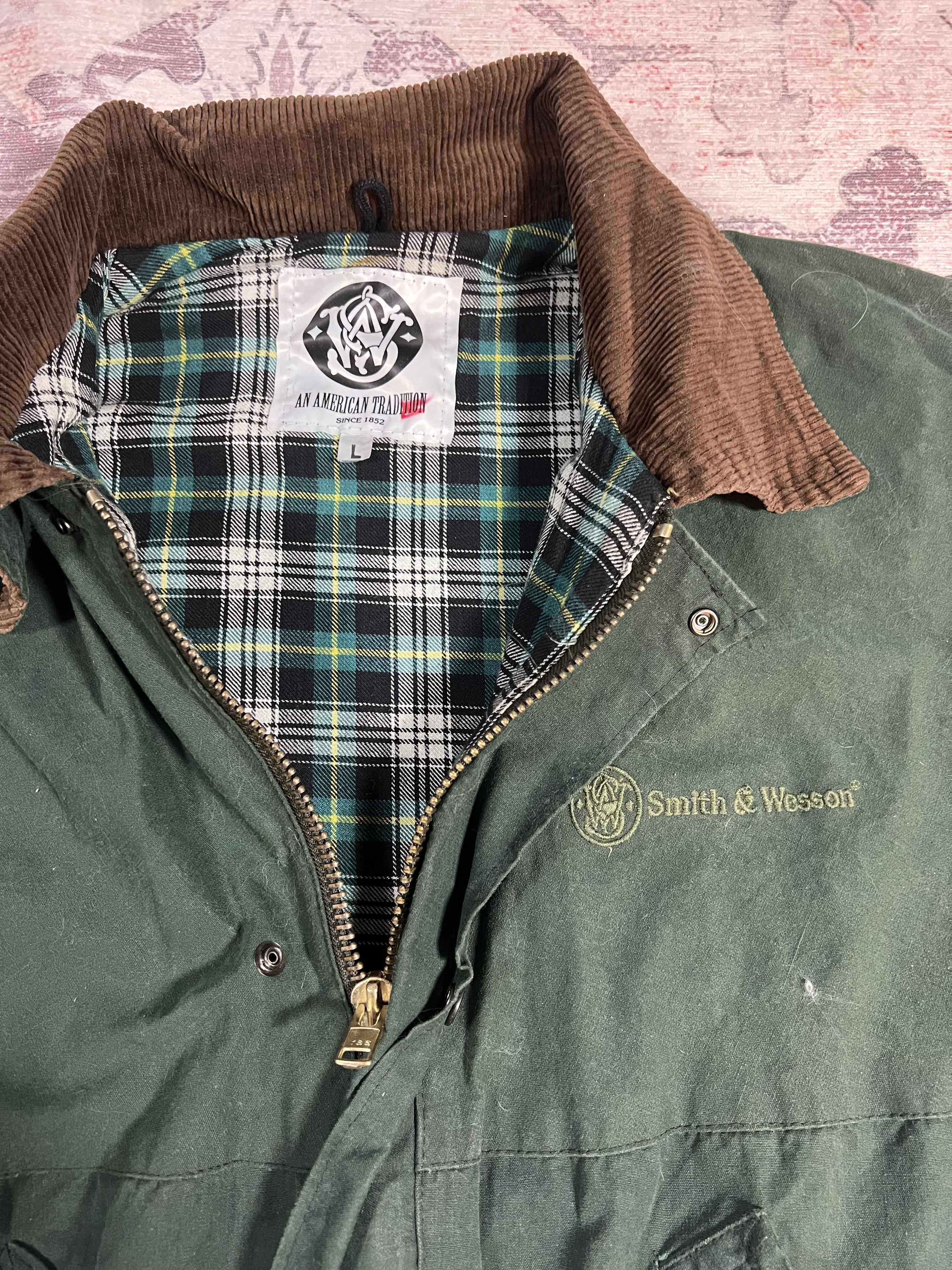 Vintage 90s Faded Smith and Wesson Workwear Detroit Jacket