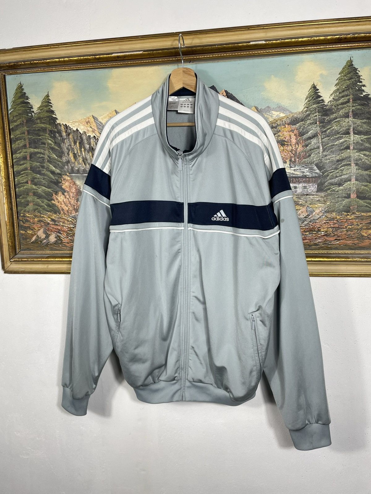 Adidas × Vintage Adidas Retro 00s Loose Boxy Windbreaker Jacket Skate Rap Size US XL / EU 56 / 4 - 3 Thumbnail