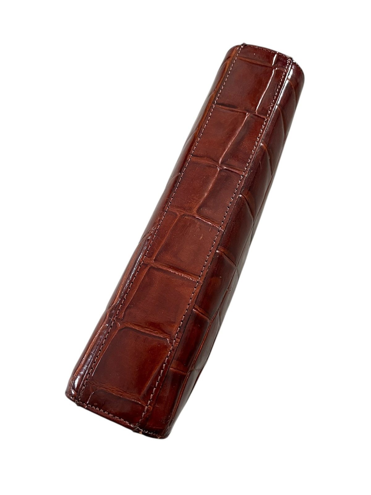 Jean Paul Gaultier 1990s JPG Homme Croc Pattern Leather Clutch Bag Size ONE SIZE - 11 Thumbnail