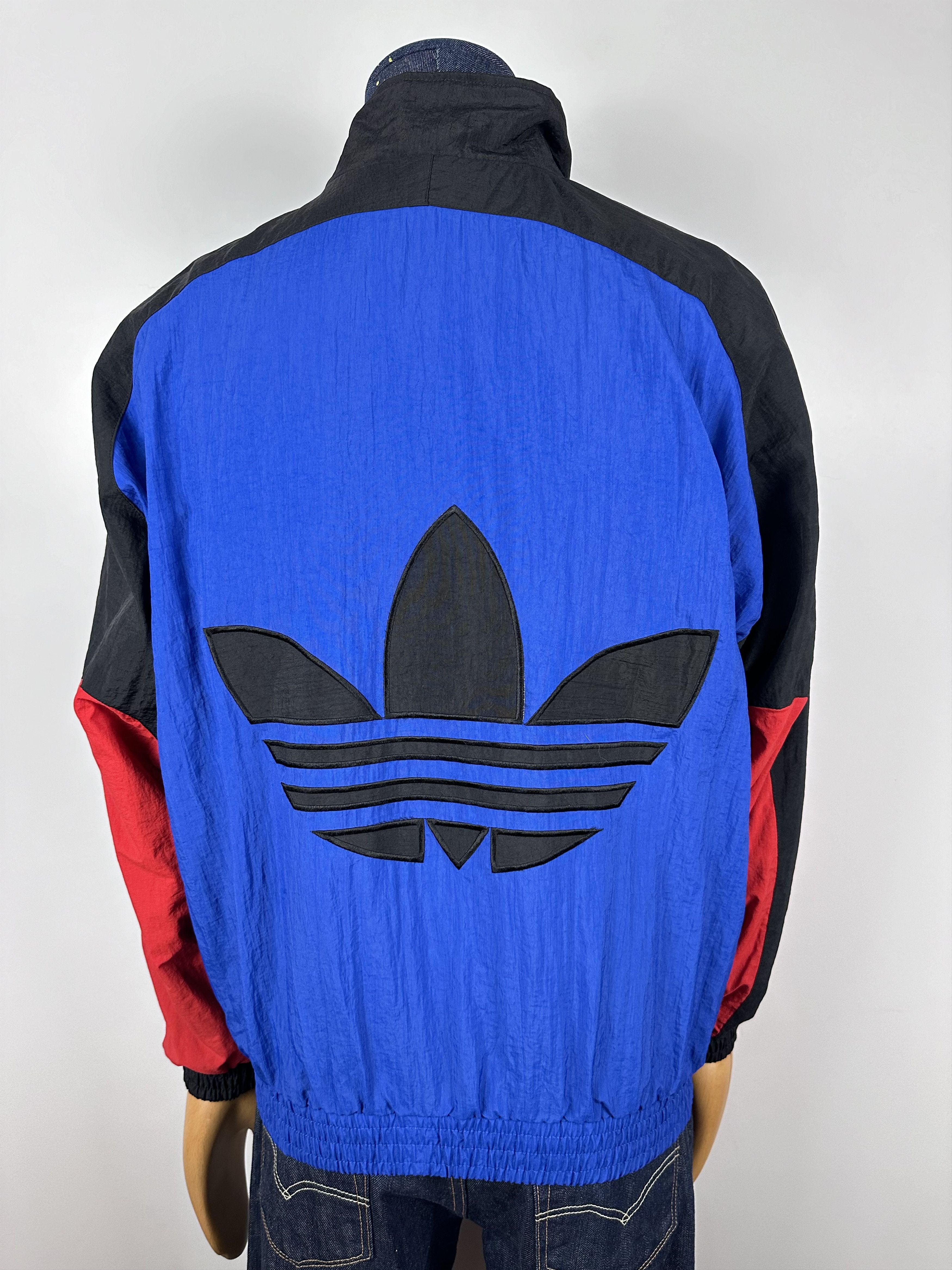 Adidas × Vintage Adidas Vintage 90s Nylon Bomber Track Top Jacket Size US M / EU 48-50 / 2 - 2 Thumbnail