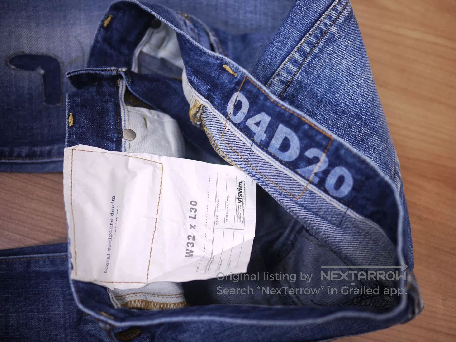 Visvim VISVIM SOCIAL SCULPTURE D20 Jeans. Size US 32 / EU 48 - 6 Thumbnail