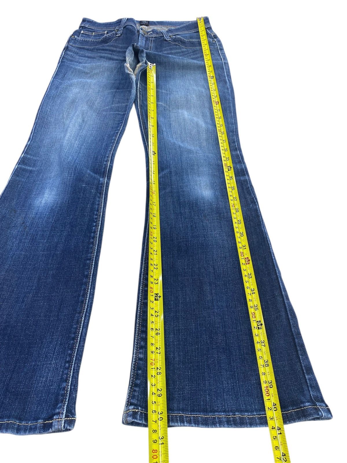 Japanese Brand Japanese Brand Whiskers Faded Wash Style Flare Jeans Size US 28 / EU 44 - 7 Thumbnail